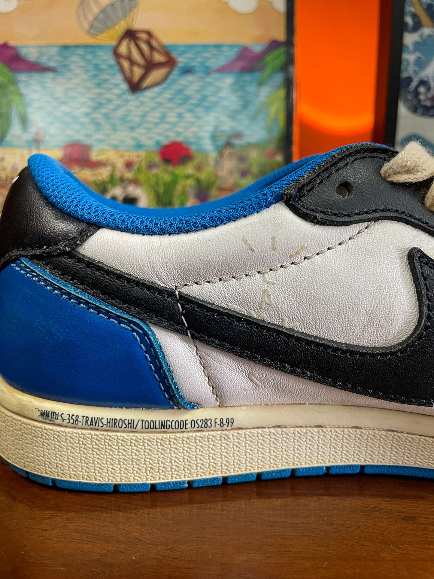 Jordan 1 Retro Low OG SP Travis Scott x Fragment sneaker - UK8