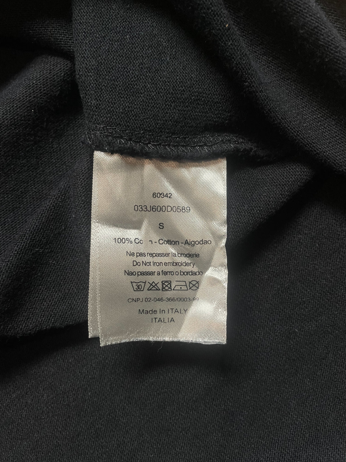 Christian Dior Distressed Couture Tee - Small