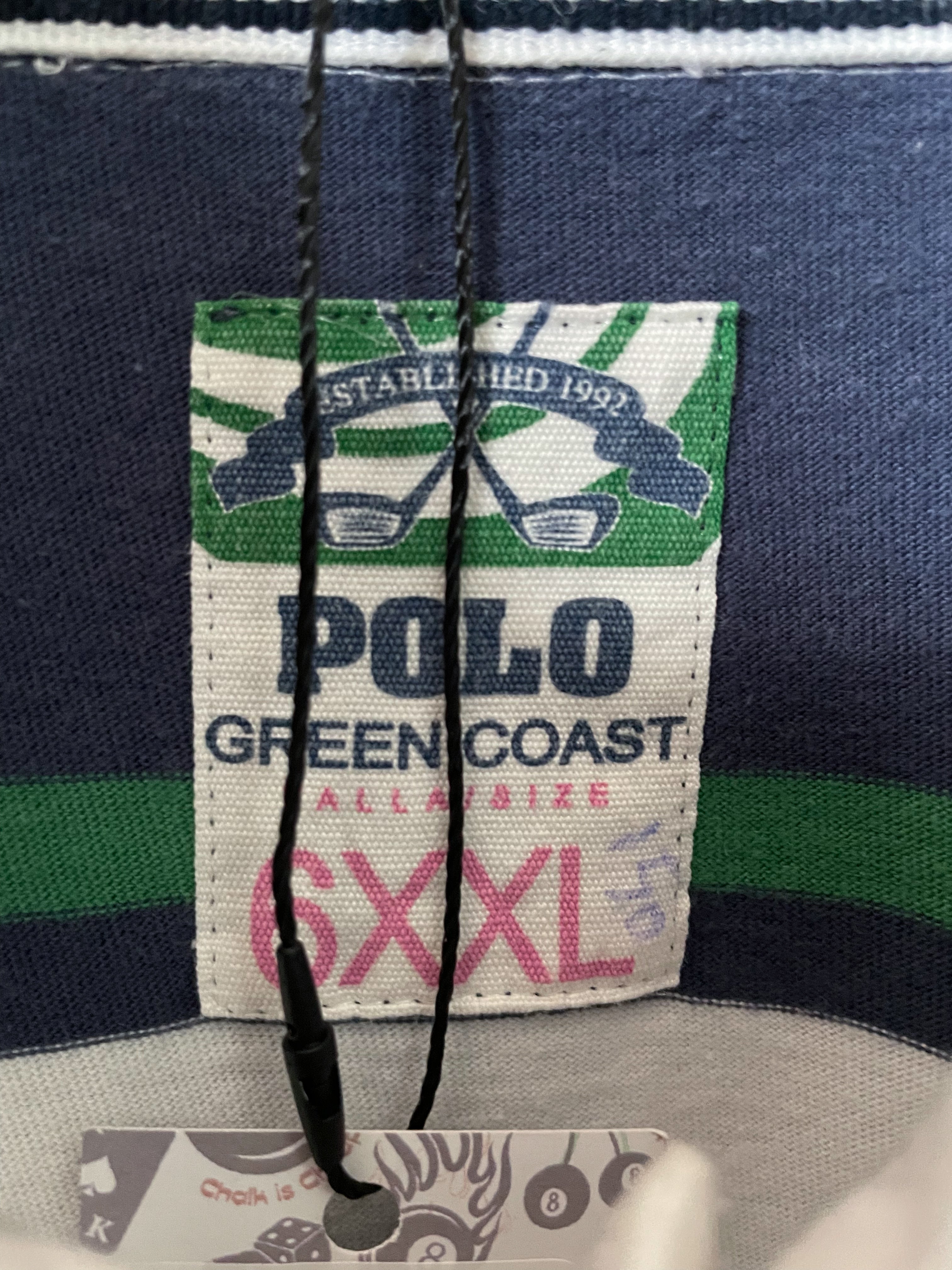 Blue Rowing Crew Stripe L/S Golfer - Extra Large