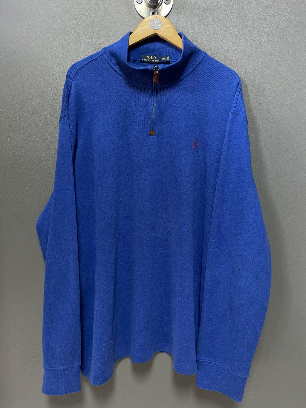 Polo Ralph Lauren Small Pony 1/4 Zip Sweater - XXL