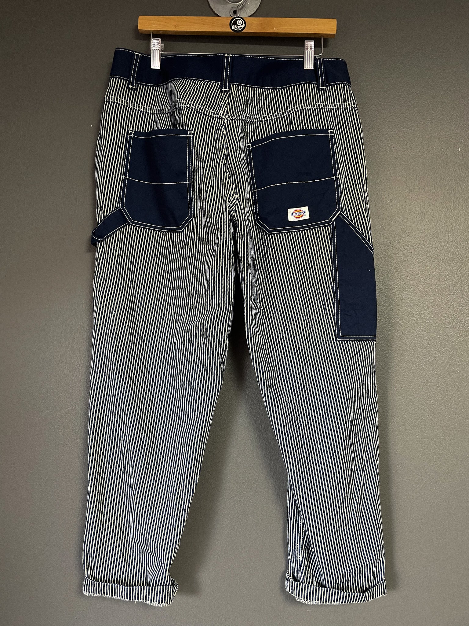 Dickies Stripe Carpenter Jeans - 34 (Large)