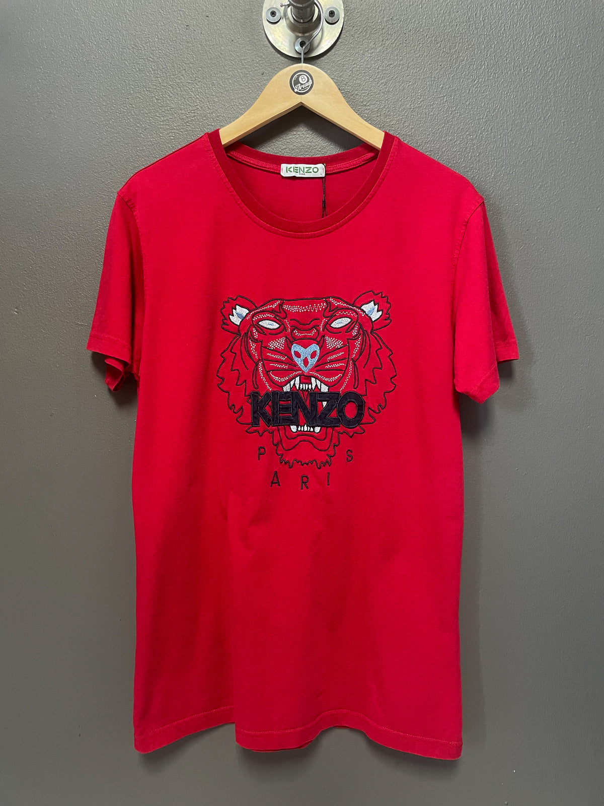 Kenzo Paris Tiger Embriodered Tee - Large