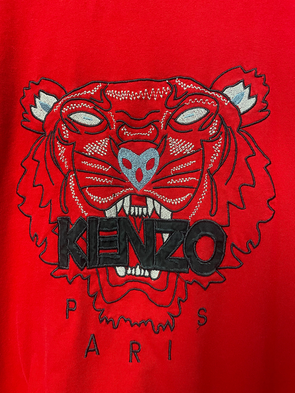 Kenzo Paris Tiger Embriodered Tee - Large