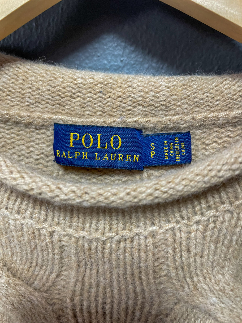 Polo Ralph Lauren Ladies Cable Knit Sweater - Small