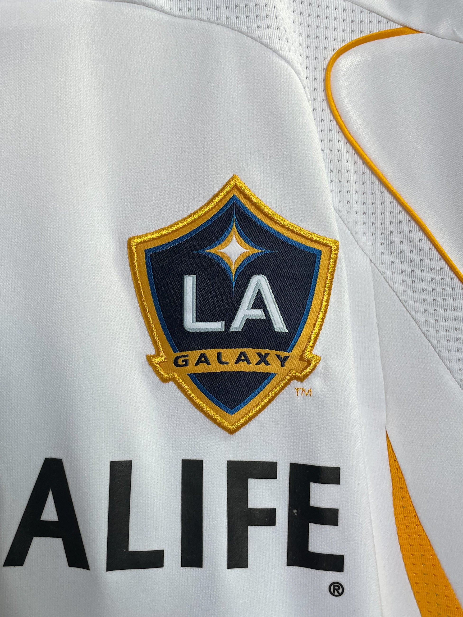 LA Galaxy 2007/08 Beckham Adidas Home Football Jersey - Medium