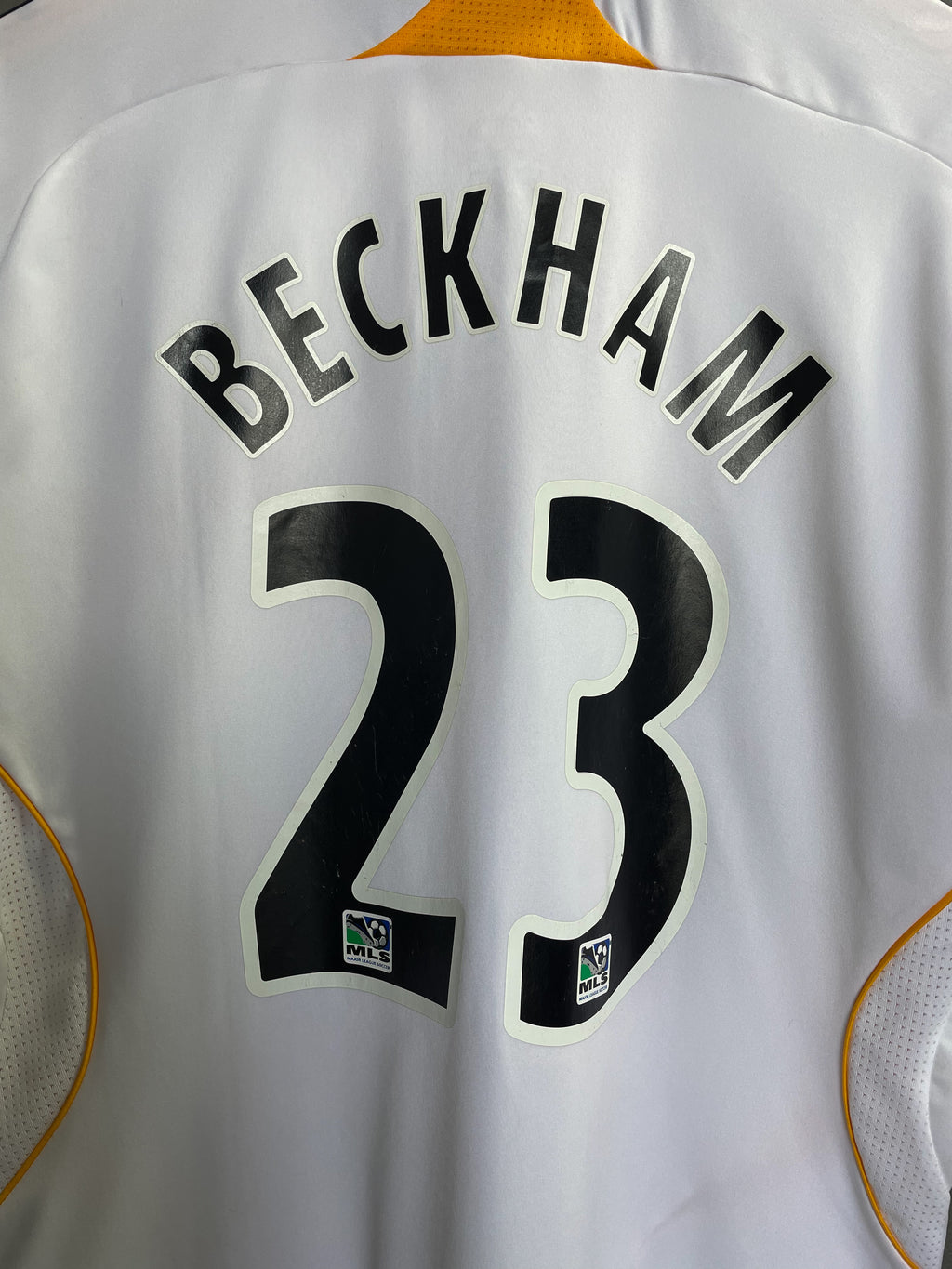 LA Galaxy 2007/08 Beckham Adidas Home Football Jersey - Medium
