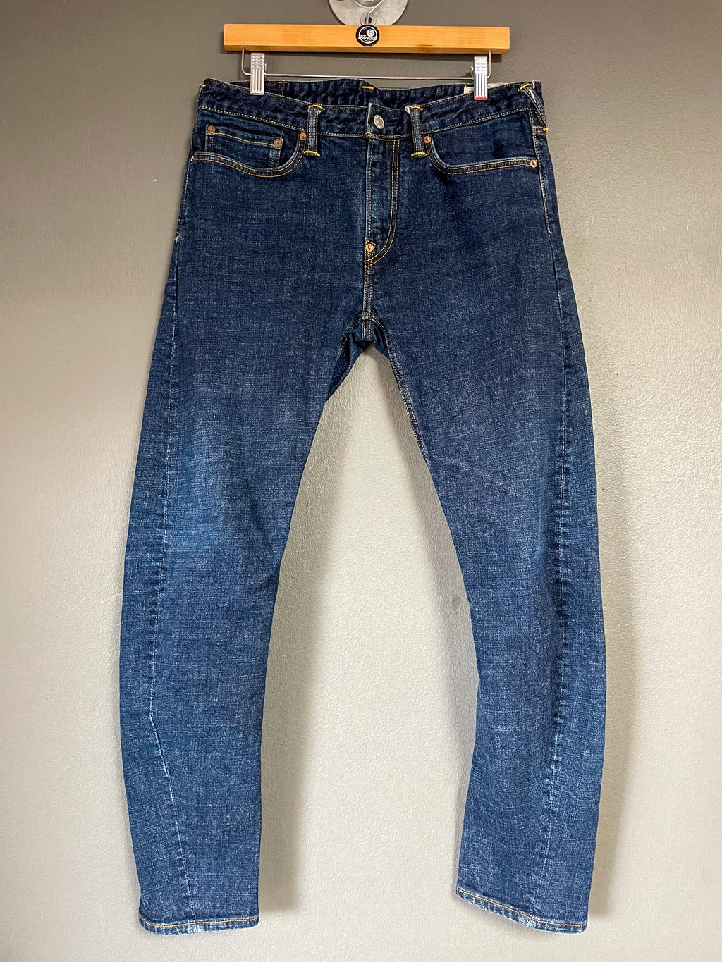Evisu Japan Seagull Print Pocket Jeans - 34 (Large)