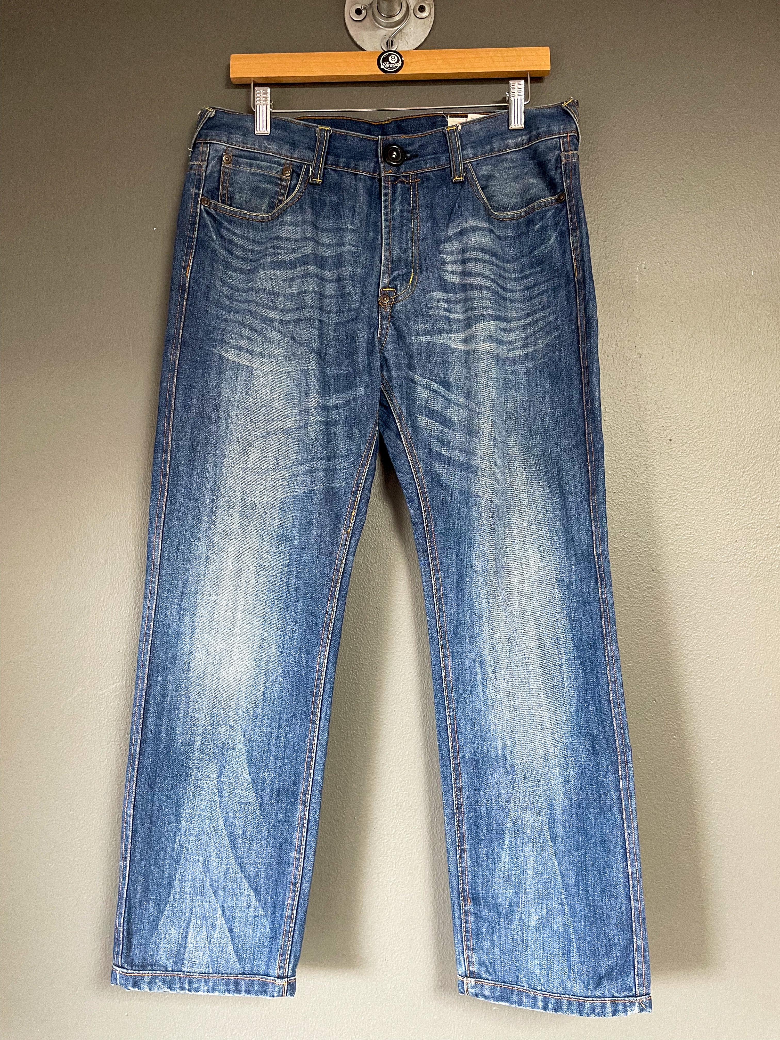 Evisu Japan Seagull Print Pocket Jeans - 33 (Large)