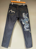 Evisu Japan Dragon Embriodered Jeans -34 (Large)