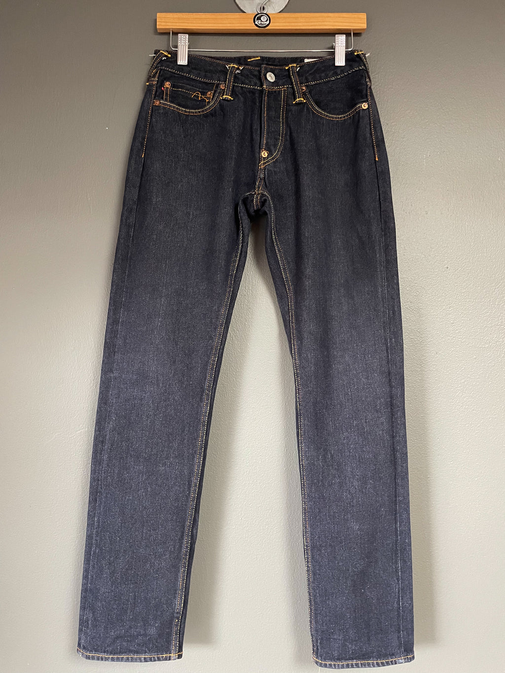 Evisu Japan Seagull Print Pocket Jeans - 28 (Small)