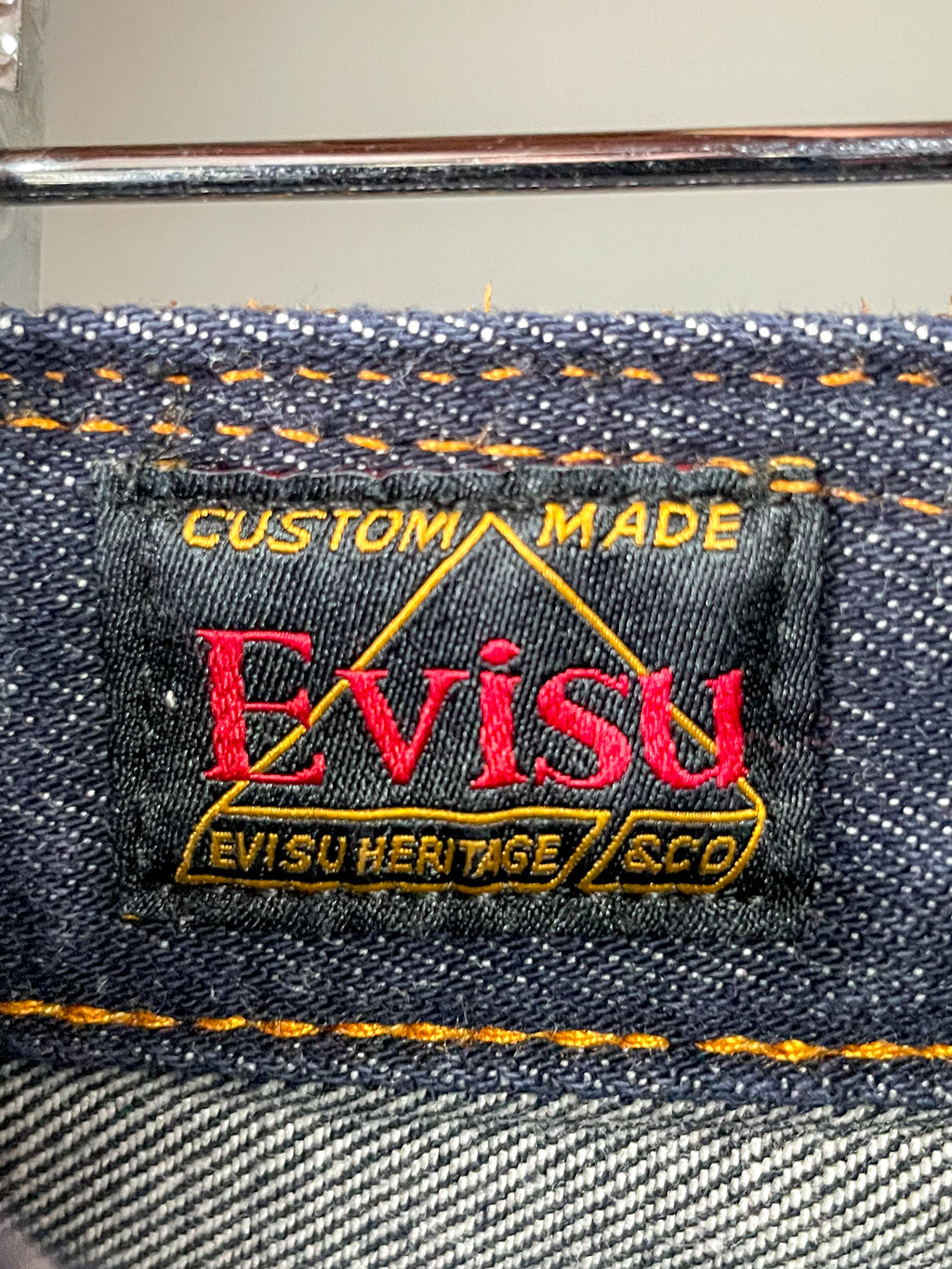 Evisu Japan Seagull Print Pocket Jeans - 28 (Small)