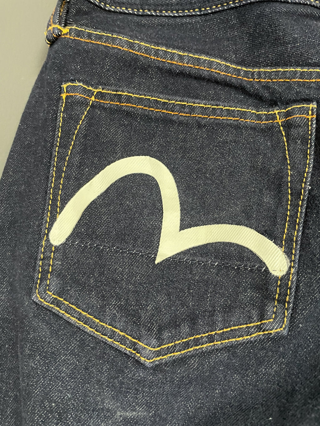 Evisu Japan Seagull Print Pocket Jeans - 28 (Small)