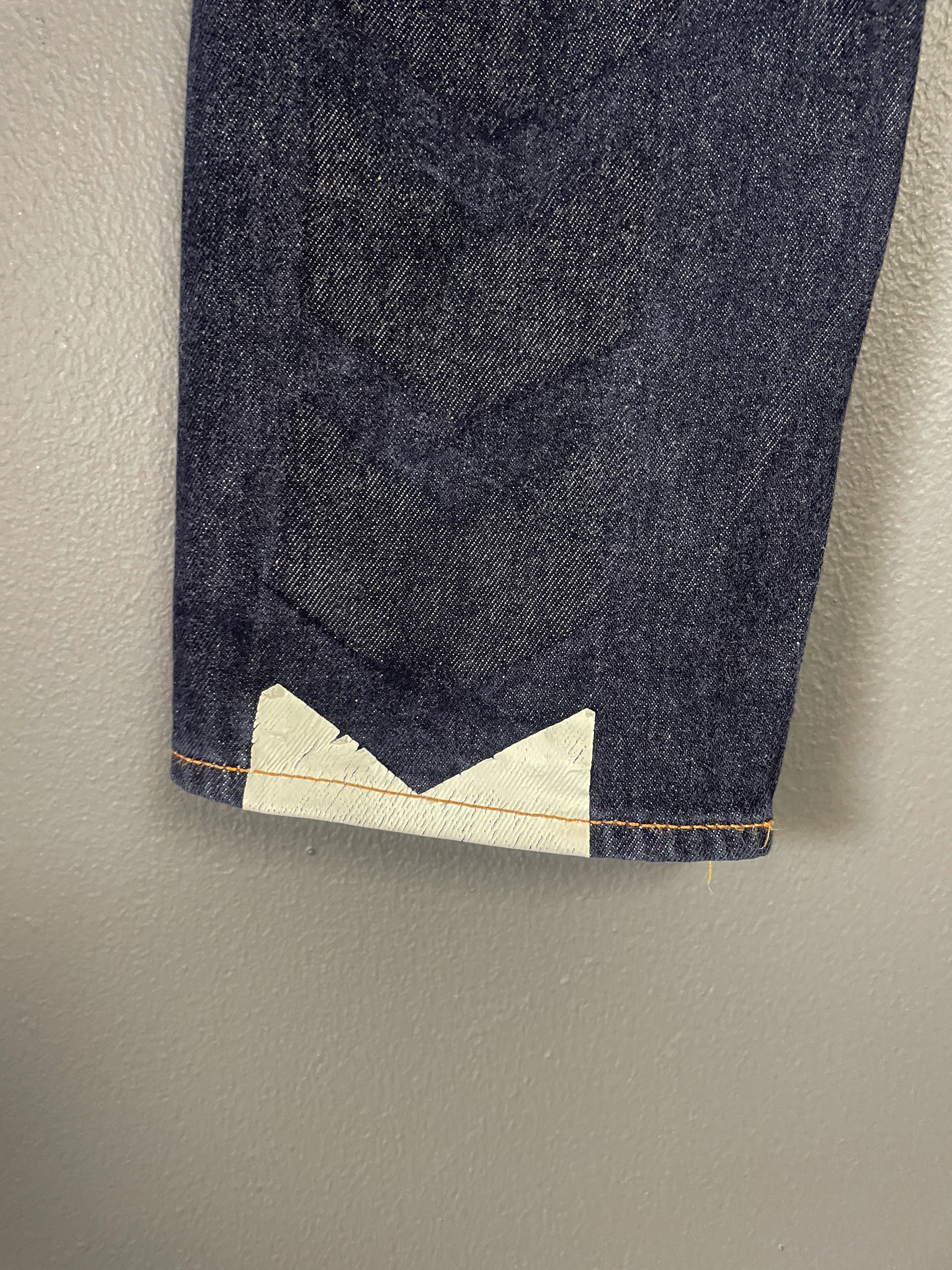 Evisu Japan Seagull Print Pocket Jeans - 28 (Small)