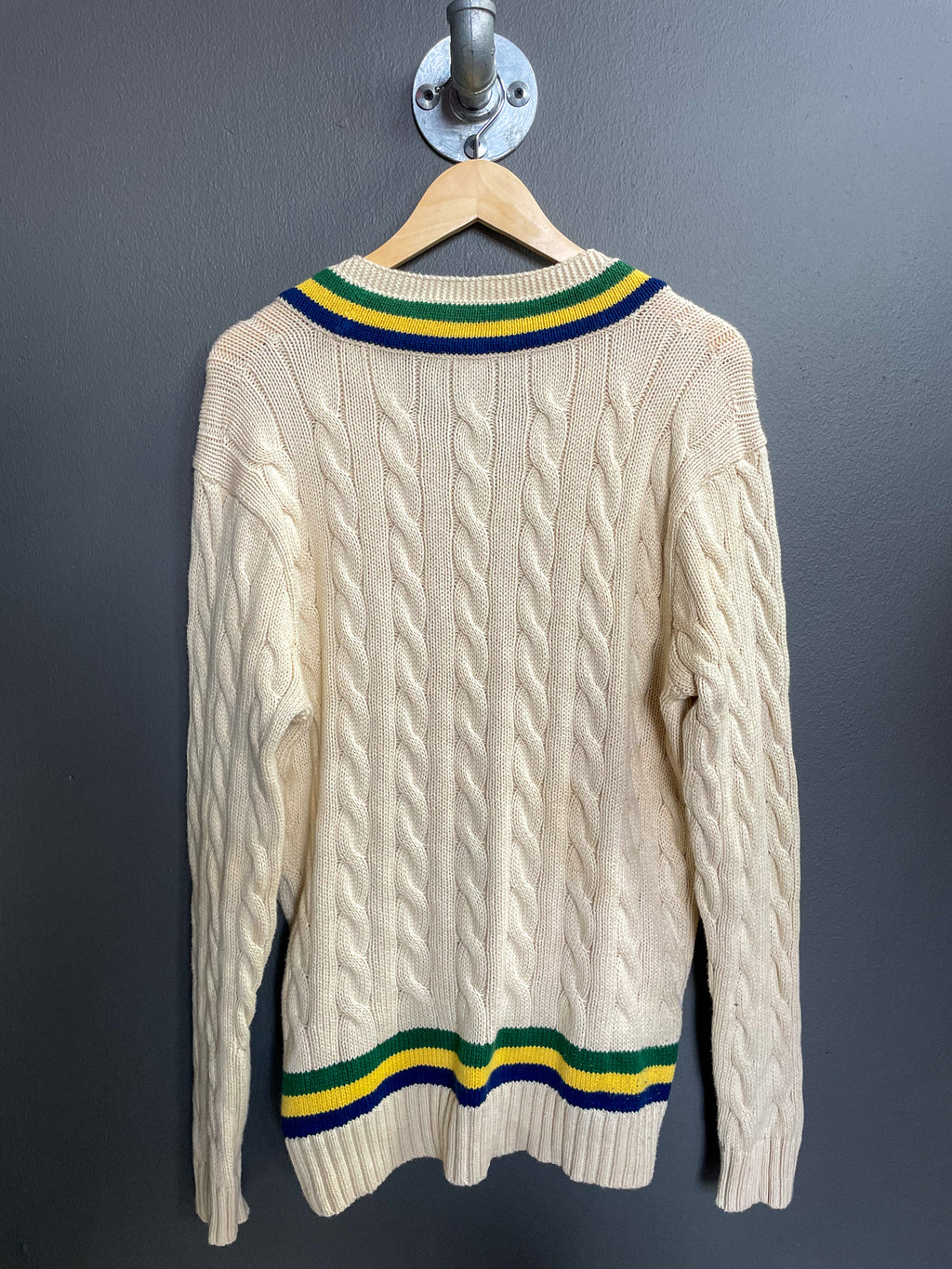 Polo Ralph Lauren Cable Knit Cricket Jersey - Large