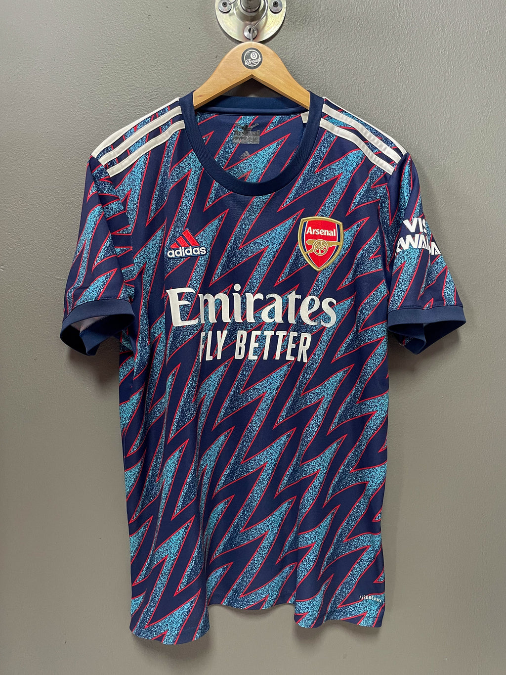 Arsenal 2021/22 Adidas Third Kit Football Jersey - Large