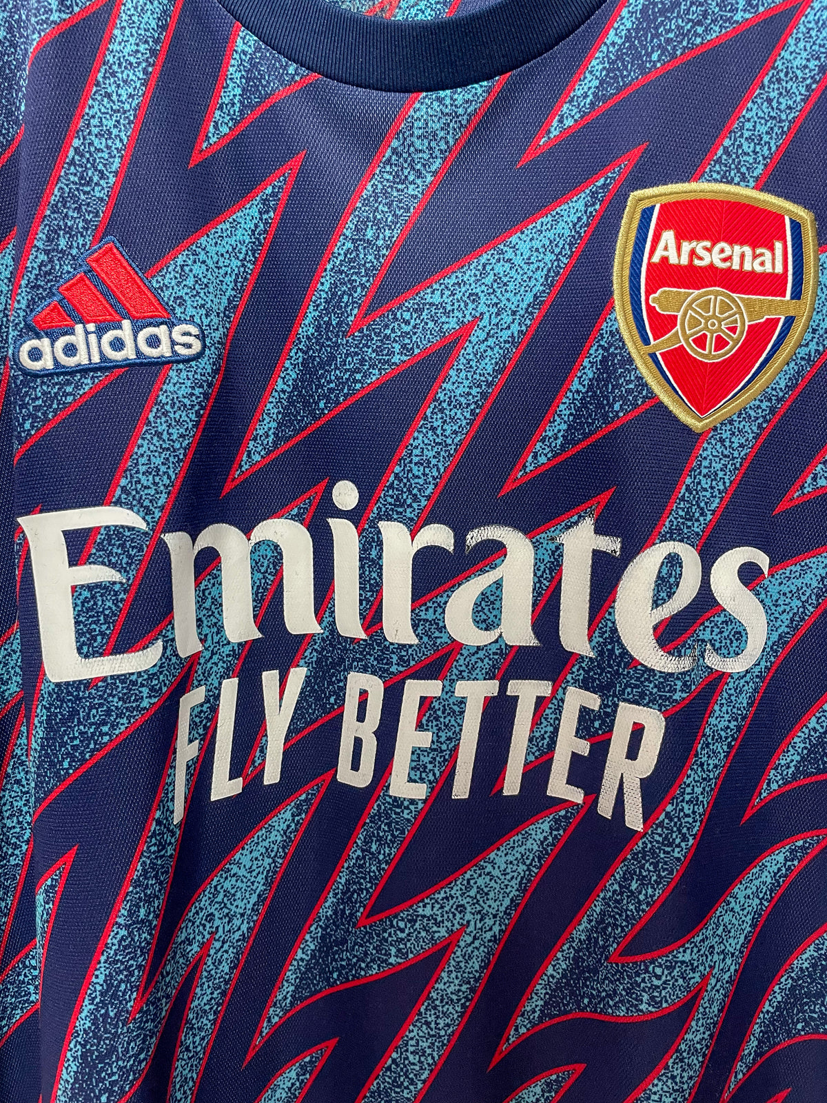 Arsenal 2021/22 Adidas Third Kit Football Jersey - Large
