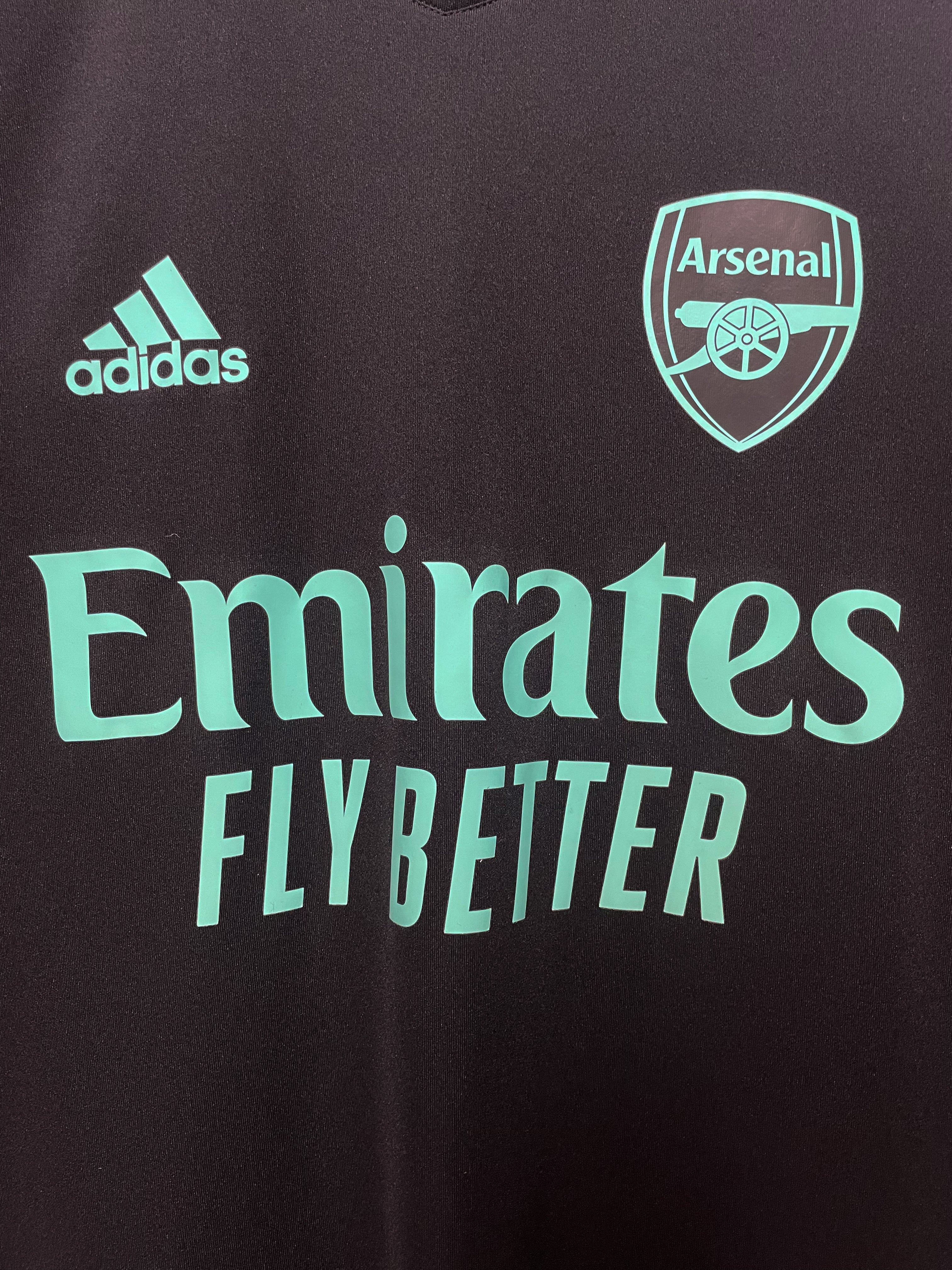 Arsenal 2021/22 Adidas Training Kit Football Jersey - Small