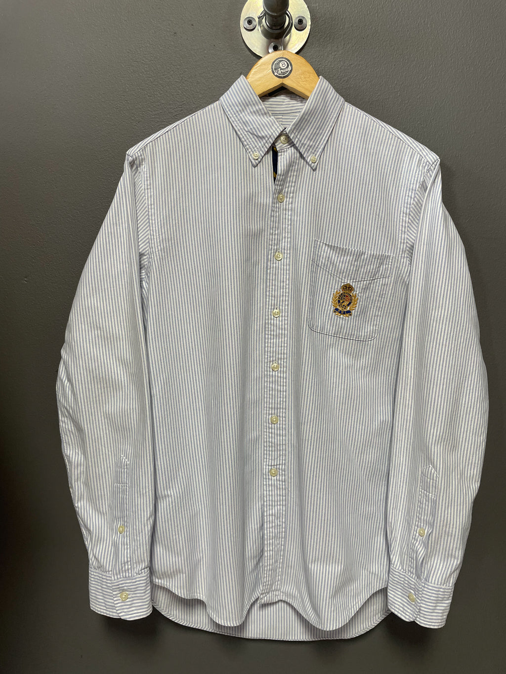 Polo Ralph Lauren Stripe Crest L/S Shirt - Medium