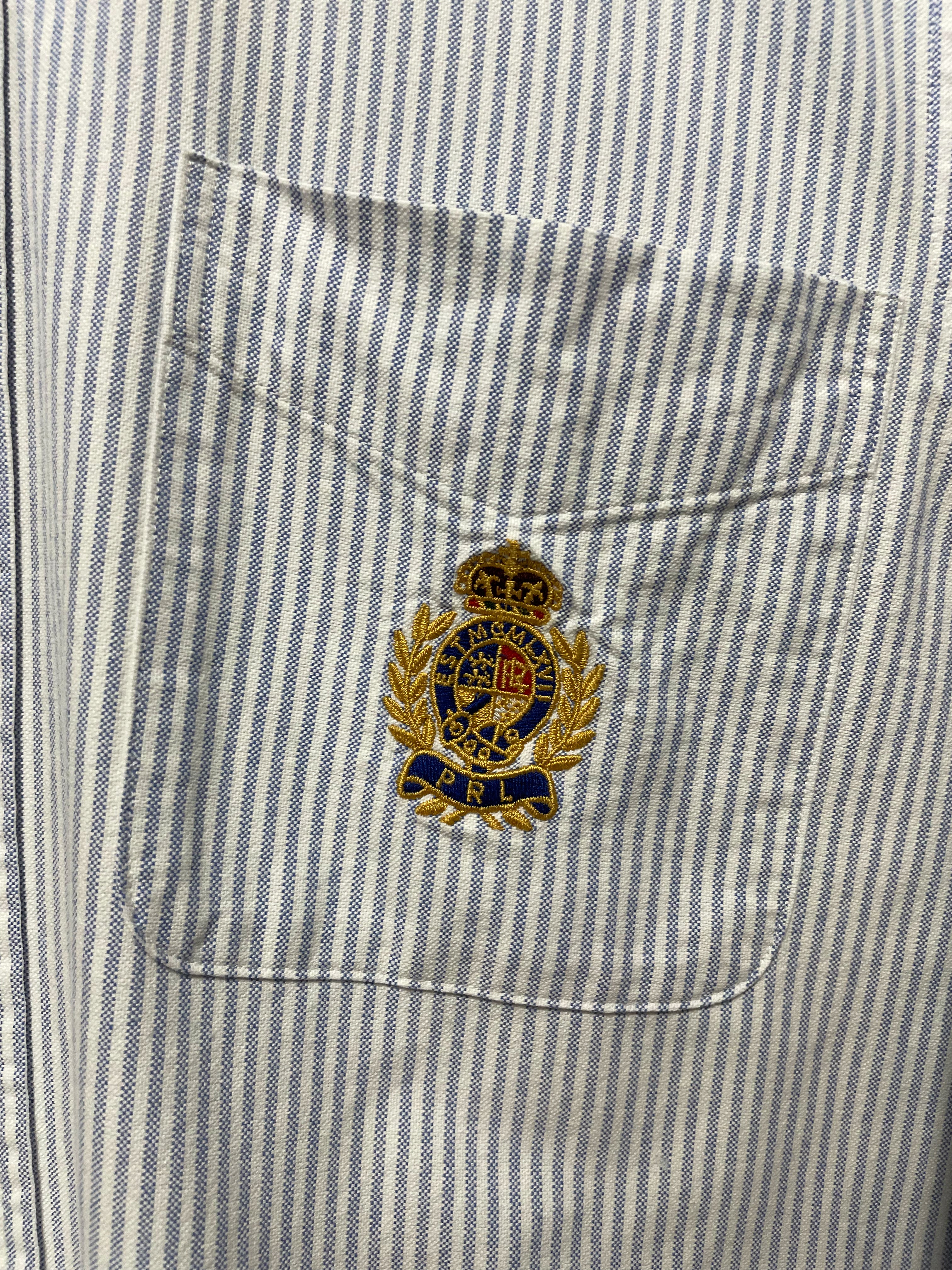 Polo Ralph Lauren Stripe Crest L/S Shirt - Medium