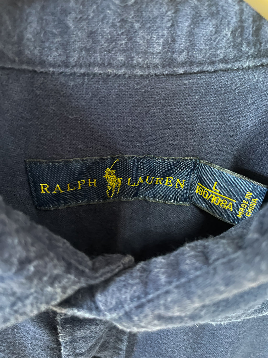 Polo Ralph Lauren Small Pony Thick Cotton L/S Shirt - Large