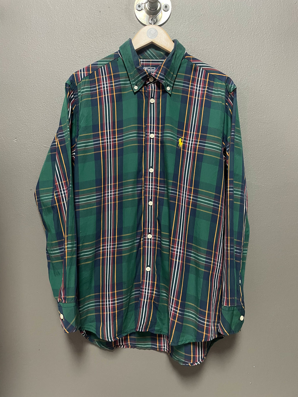 Polo Ralph Lauren Tartan Small Pony L/S Shirt - Large