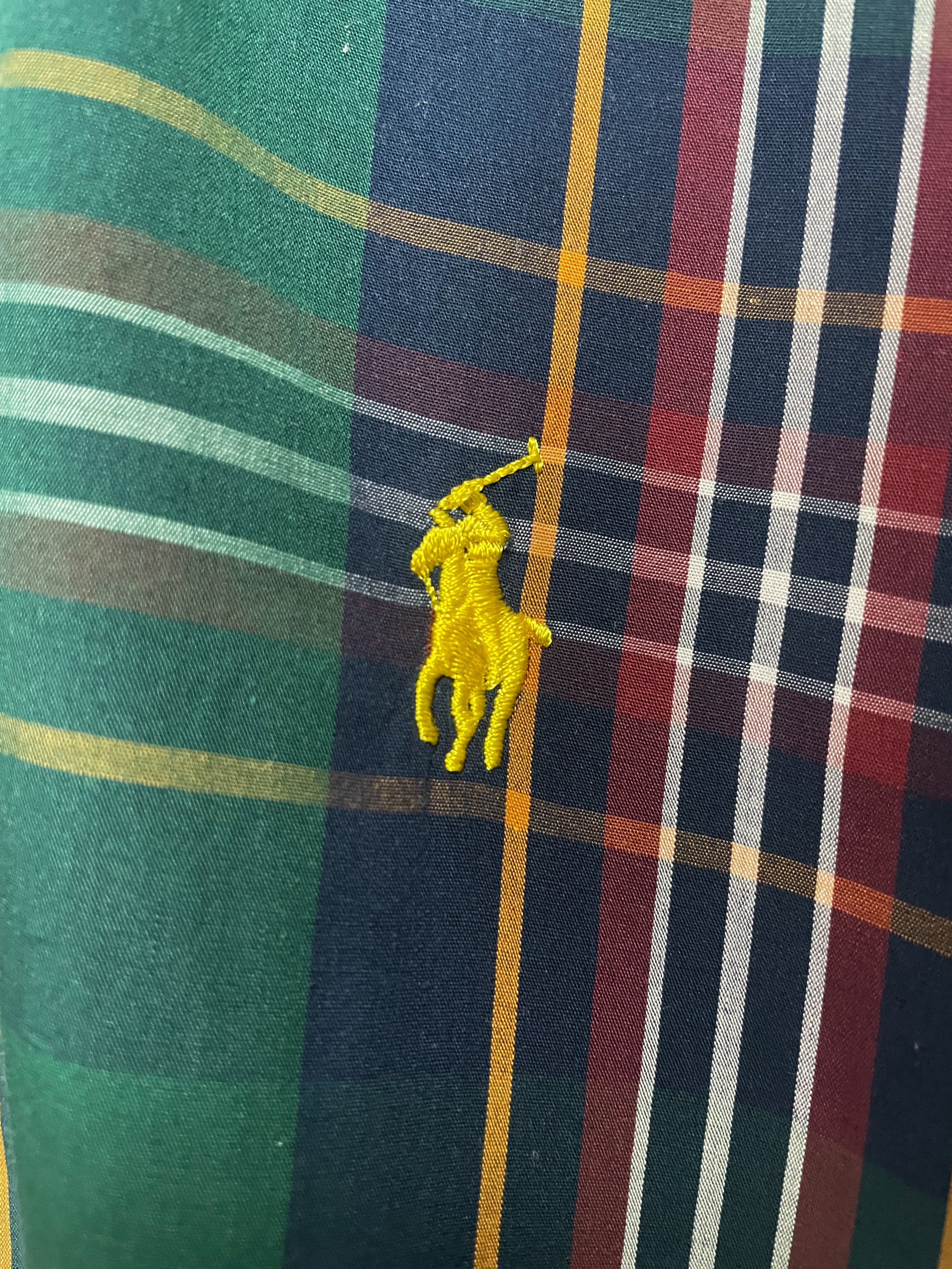 Polo Ralph Lauren Tartan Small Pony L/S Shirt - Large