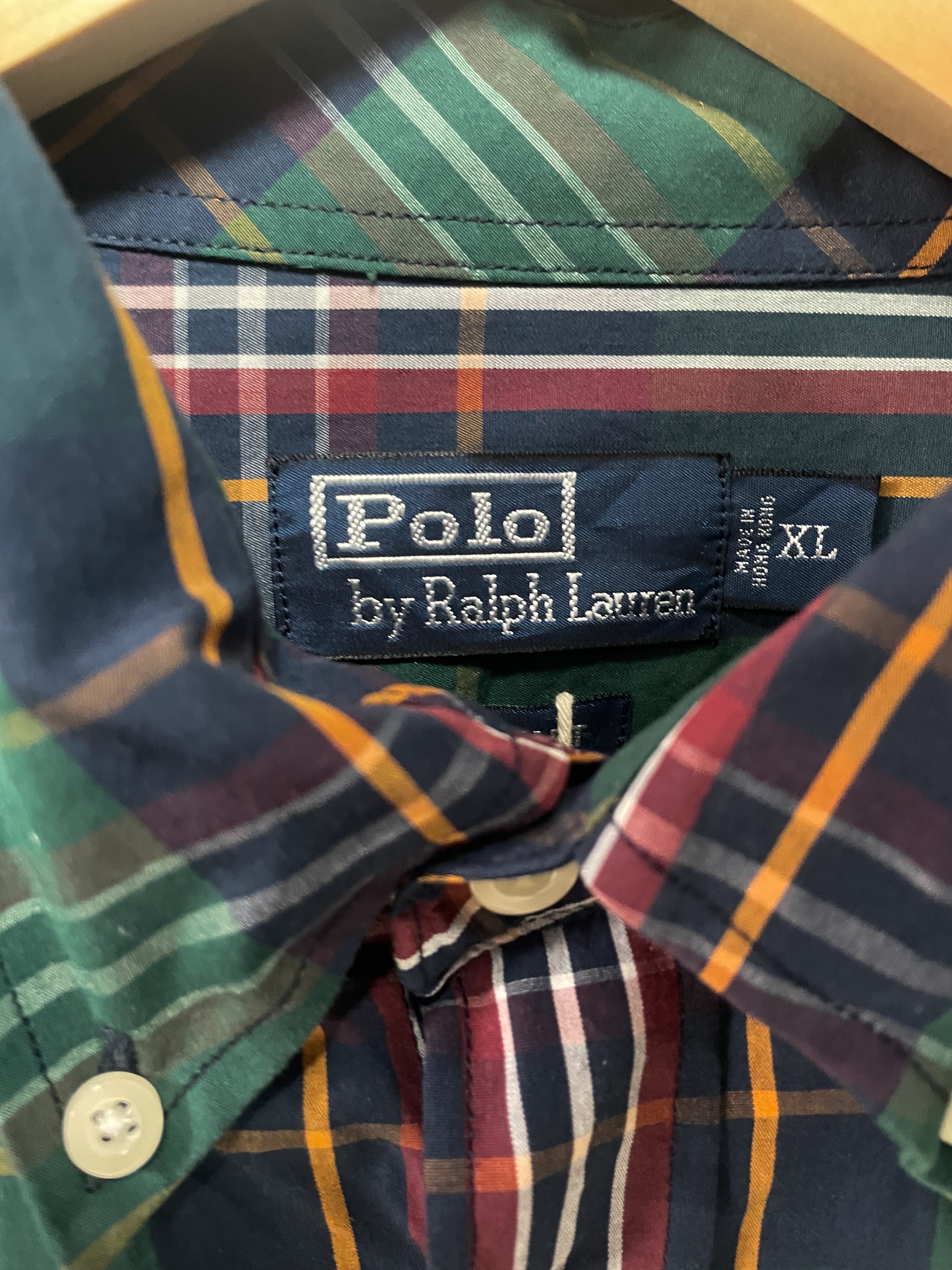 Polo Ralph Lauren Tartan Small Pony L/S Shirt - Large