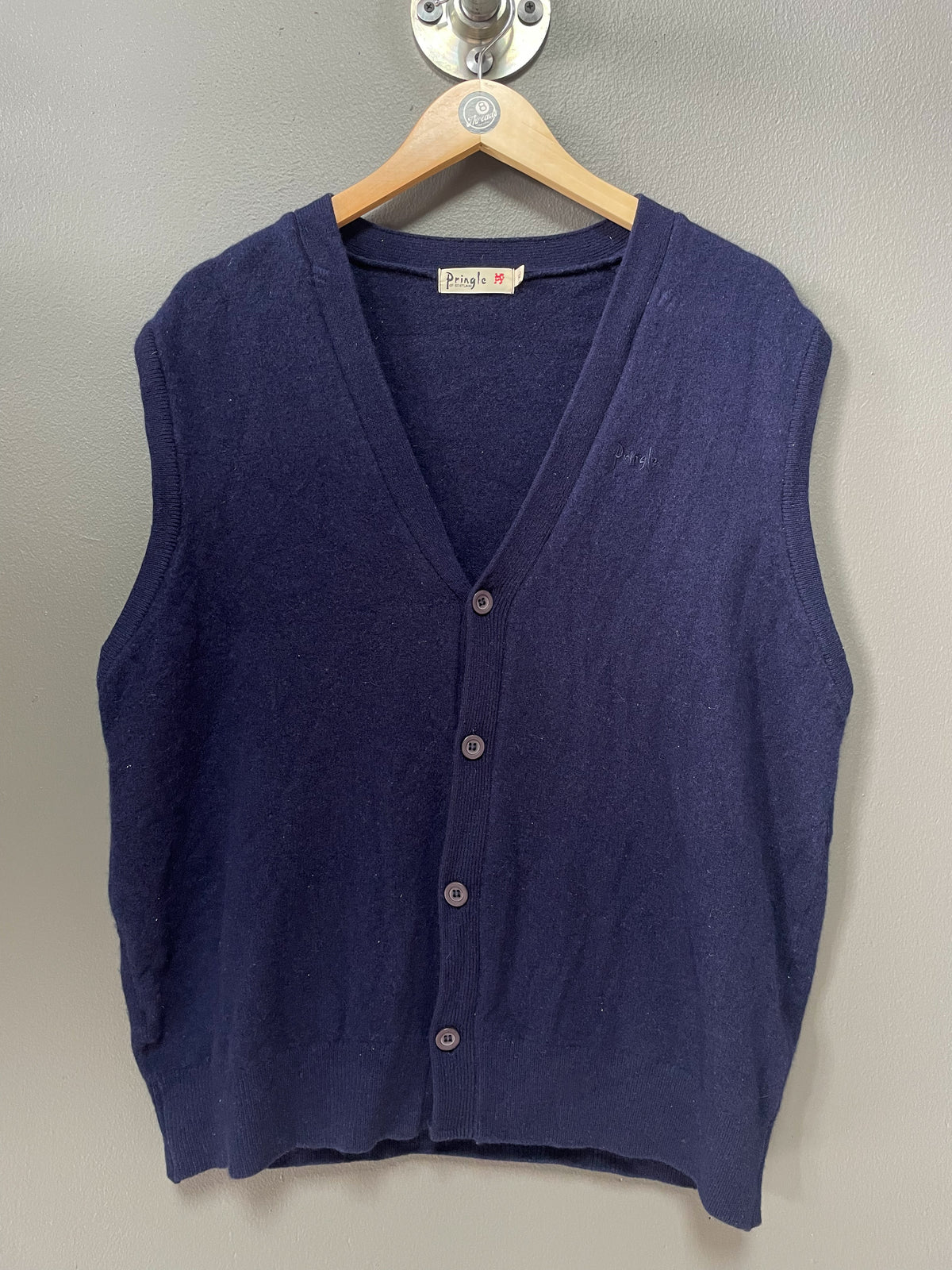 Pringle Wool Cardigan Vest - Large