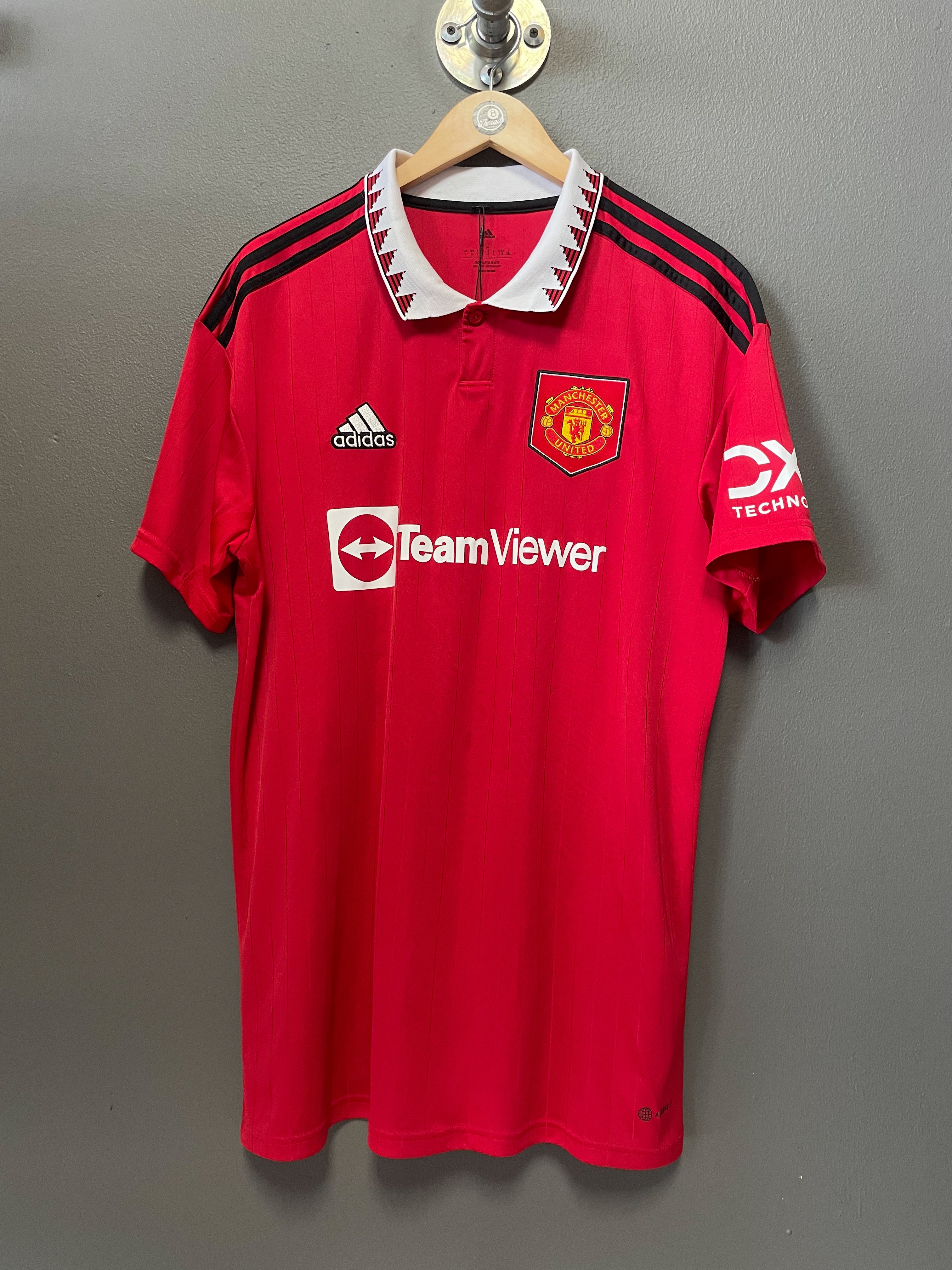 Manchester United 2022/23 Adidas Home Football Jersey - Large