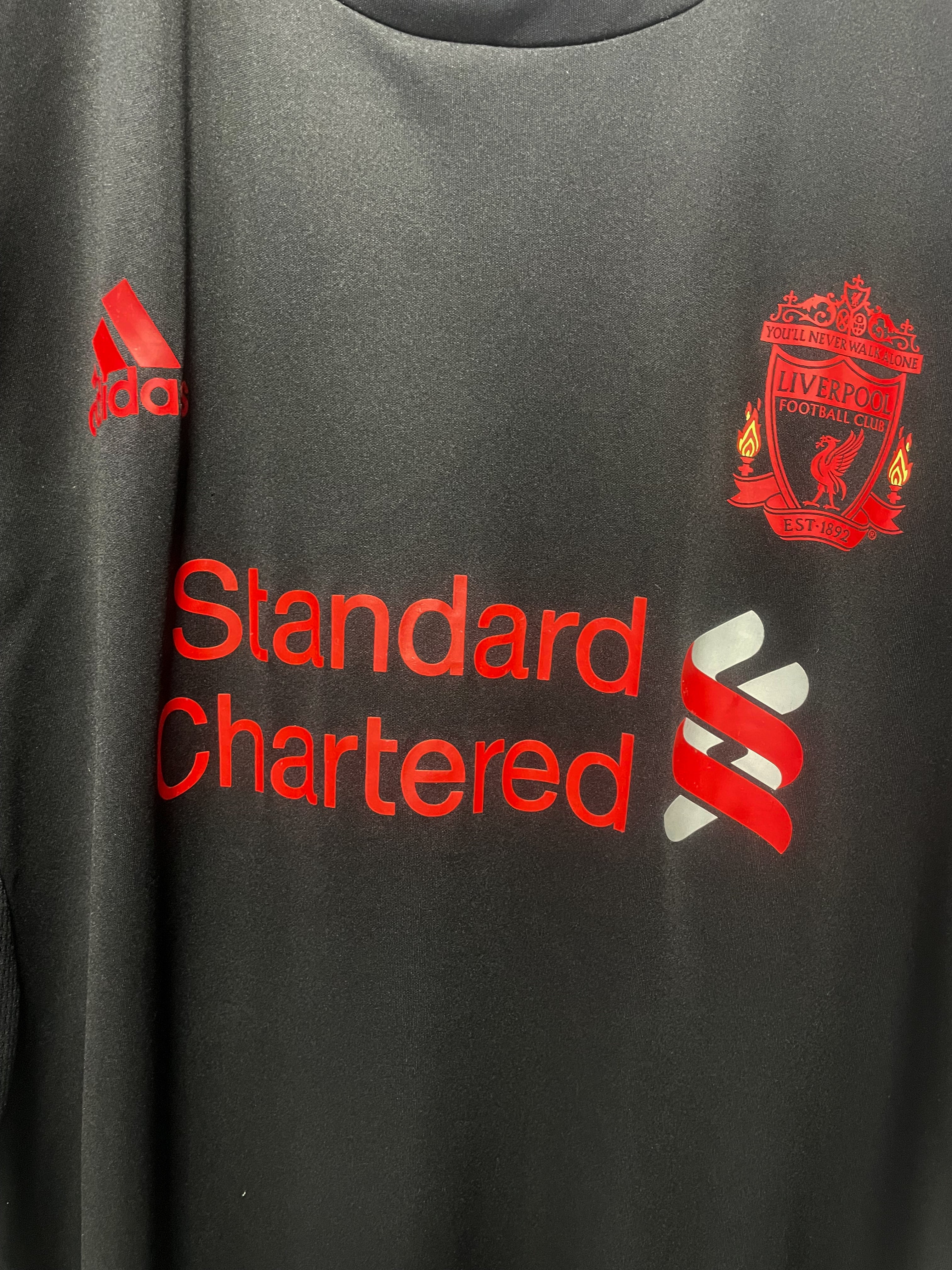 Liverpool FC 2010/11 Adidas Prematch Football Jersey - Extra Large