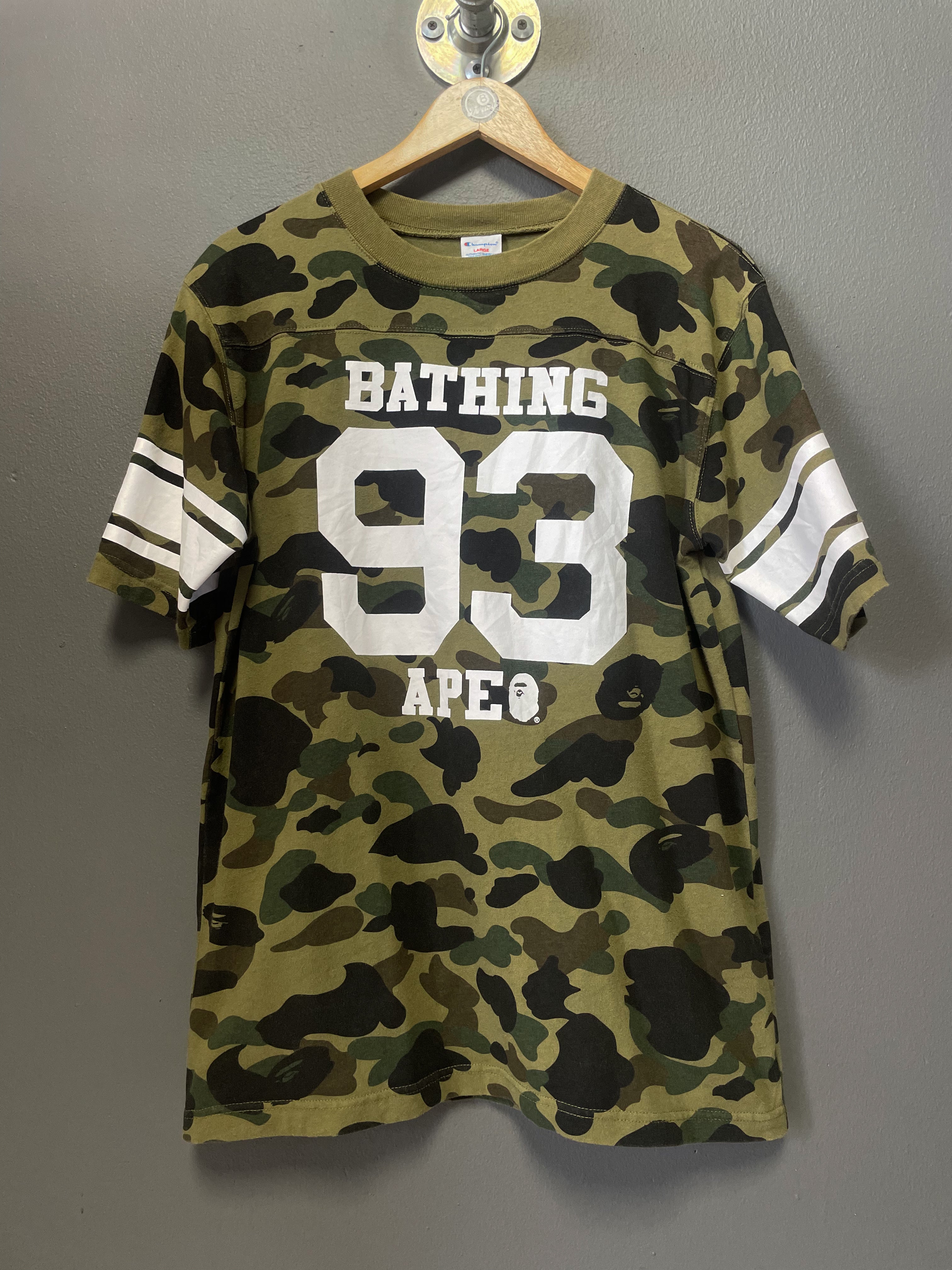 Bape x Champion Camo Tee - Large