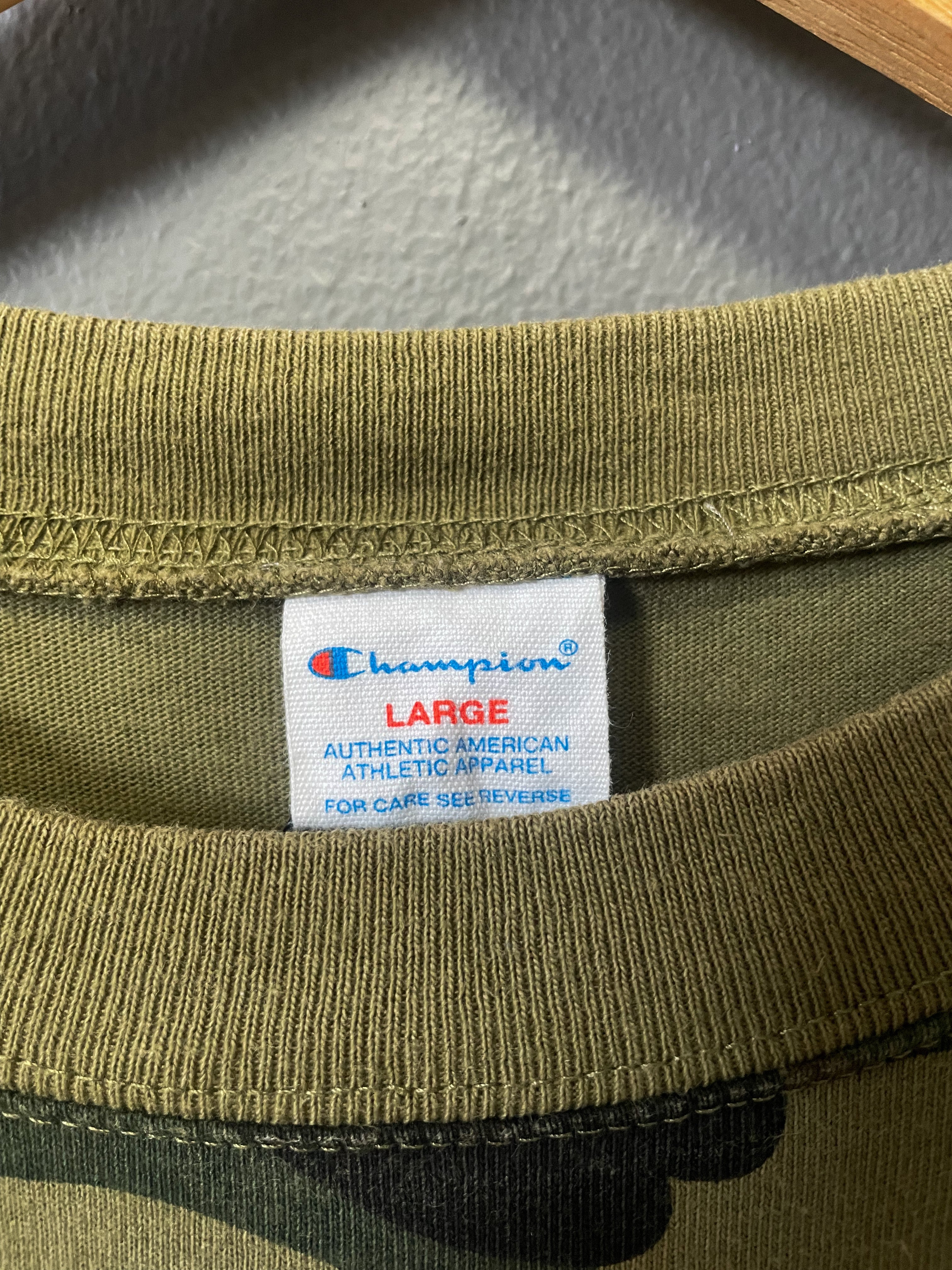 Bape x Champion Camo Tee - Large