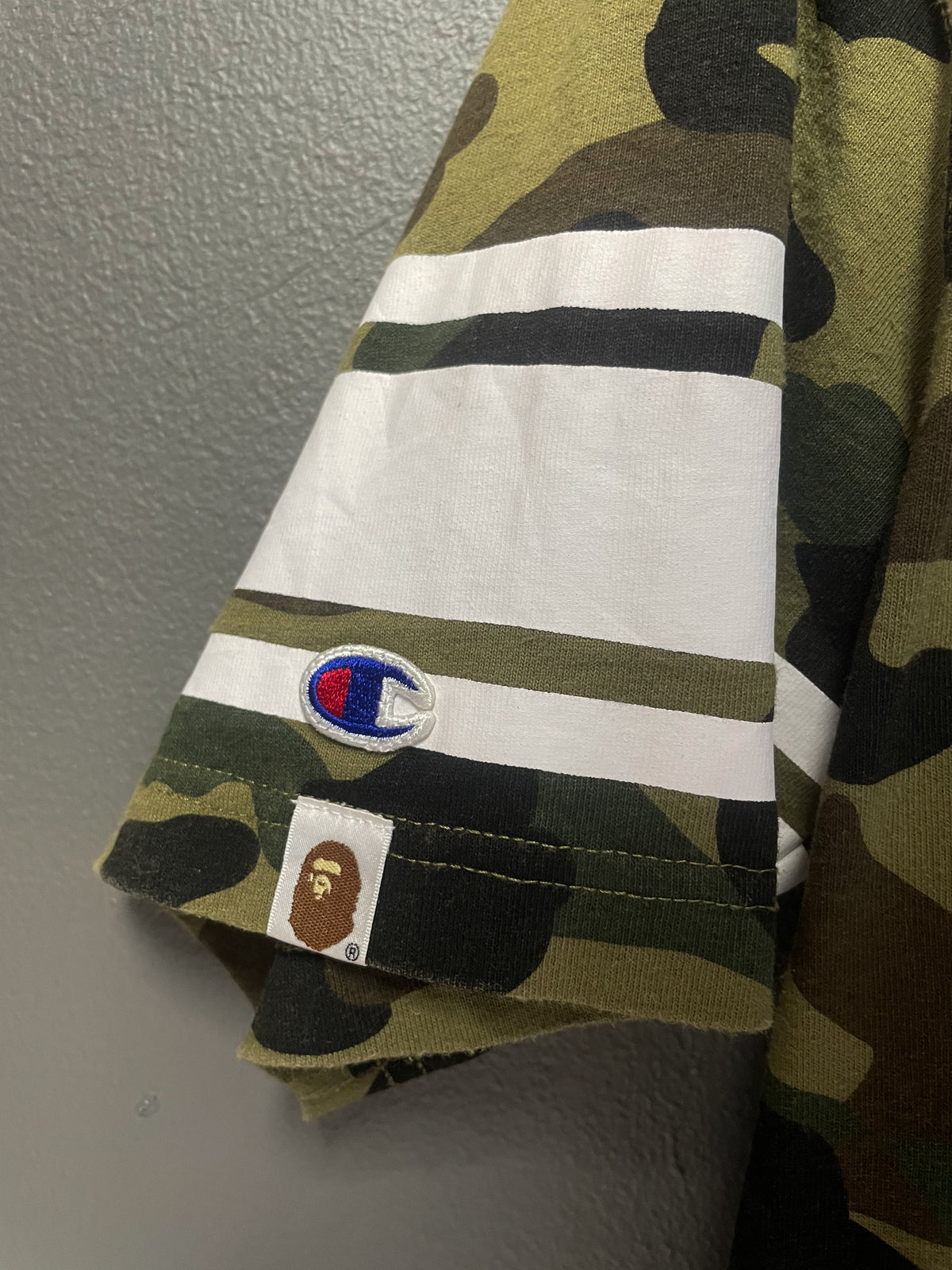 Bape x Champion Camo Tee - Large