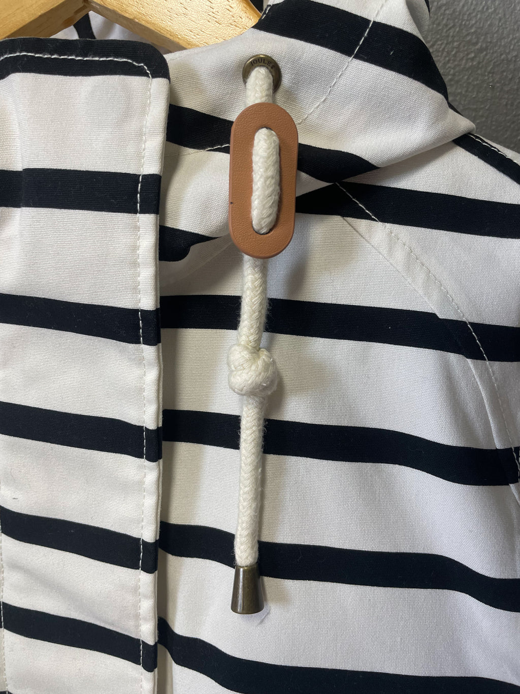 Joules Stripe Waterproof Parka Jacket - Medium