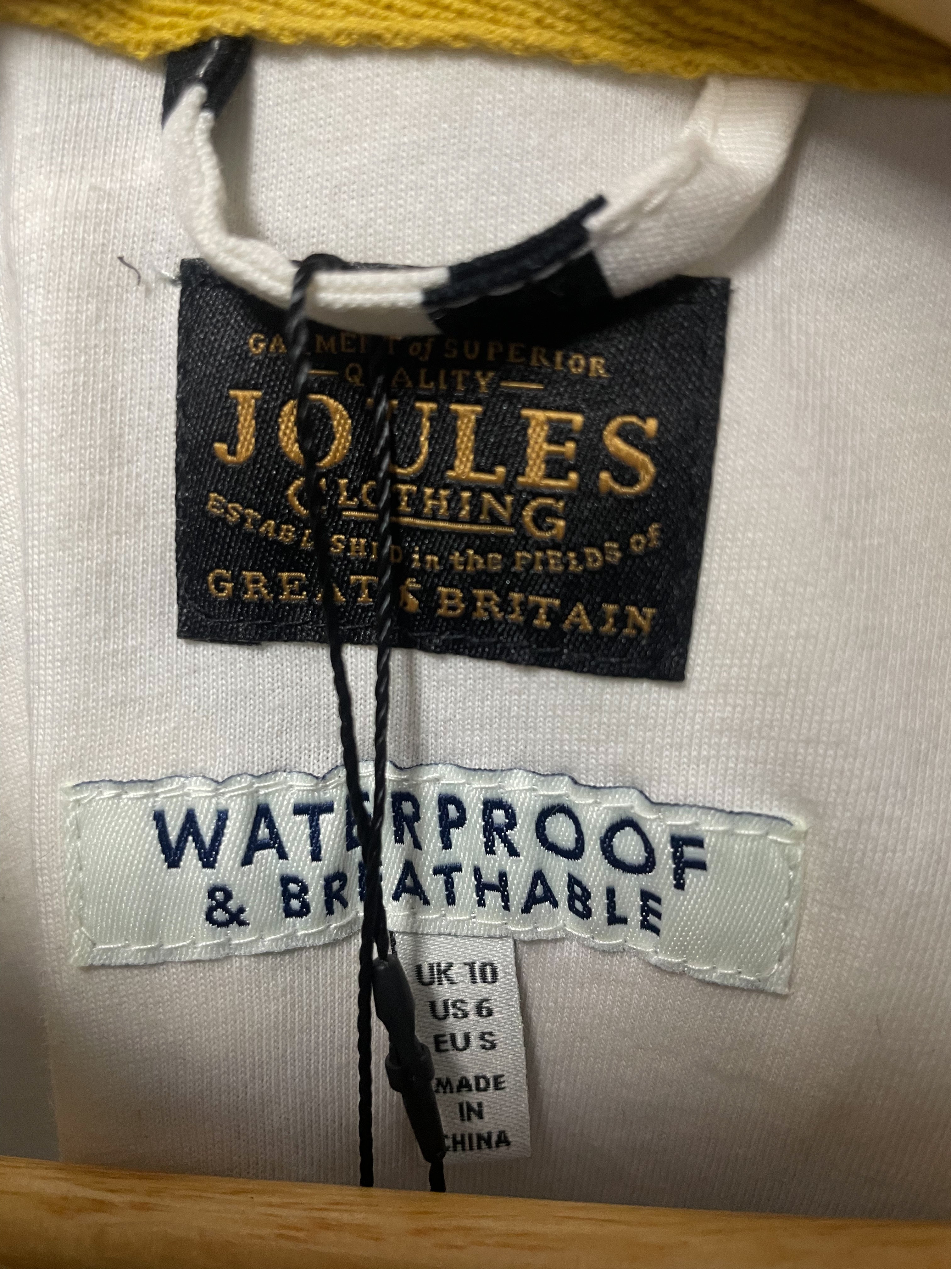 Joules Stripe Waterproof Parka Jacket - Medium