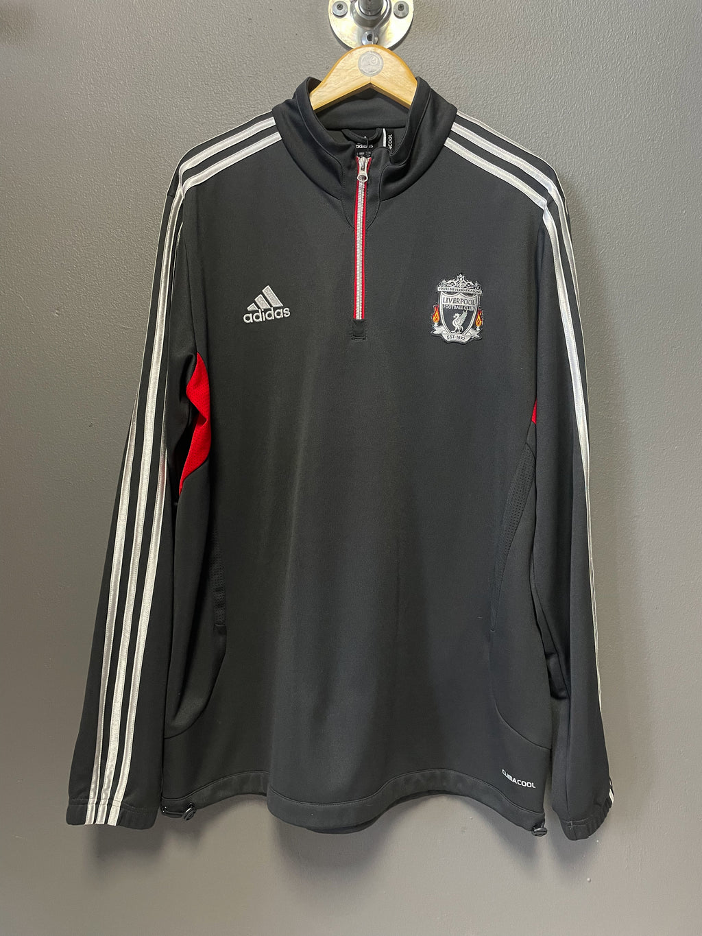 Liverpool FC 2011/12 Adidas 1/4 Zip Sweater - Extra Large