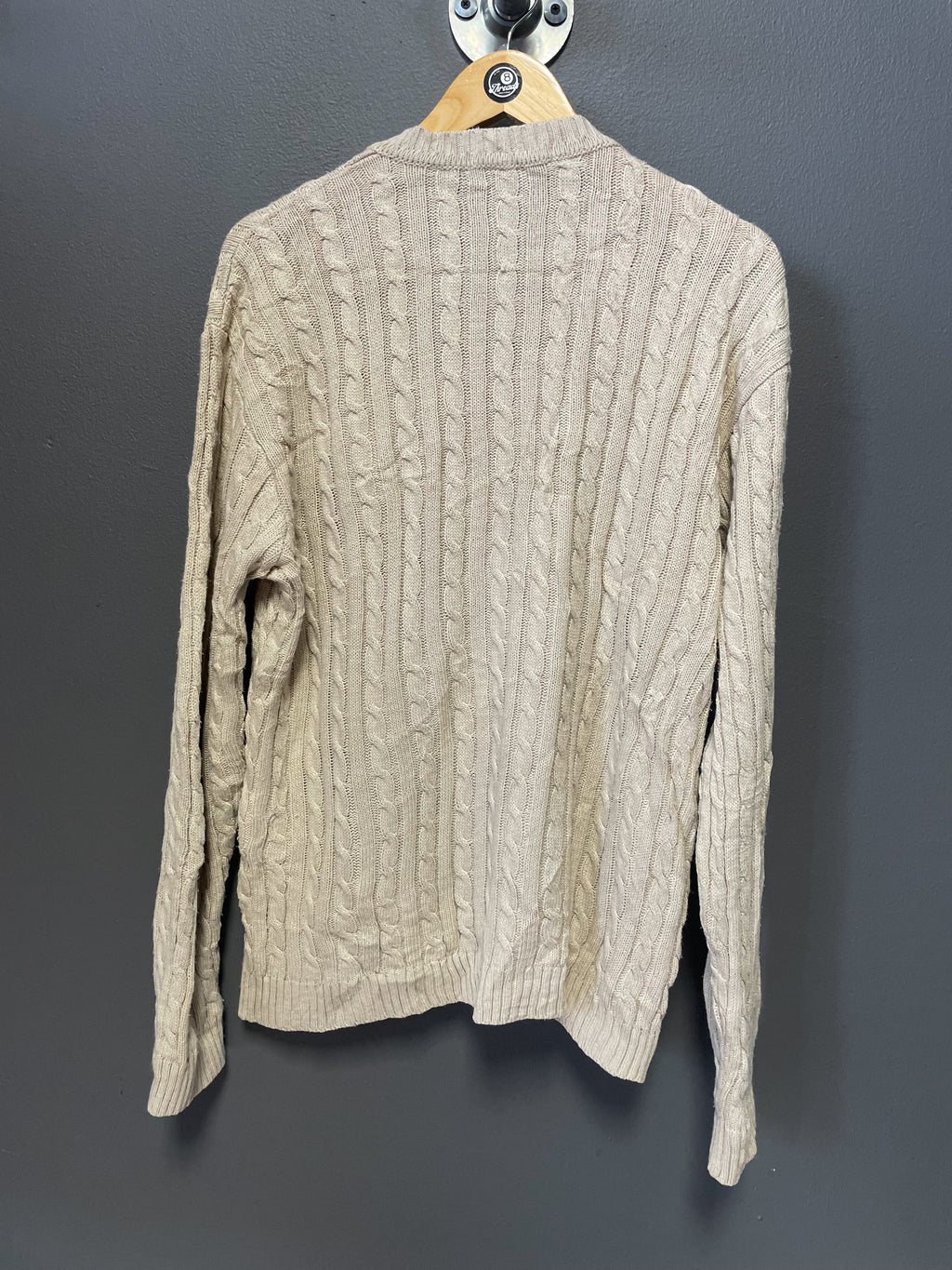 Polo Ralph Lauren Cable Knit V-Neck Sweater - Medium