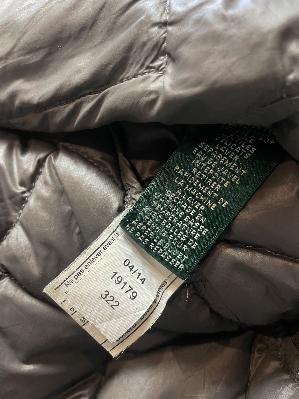 Ralph Lauren Quilted Down Ladies Puffer Jacket - Small
