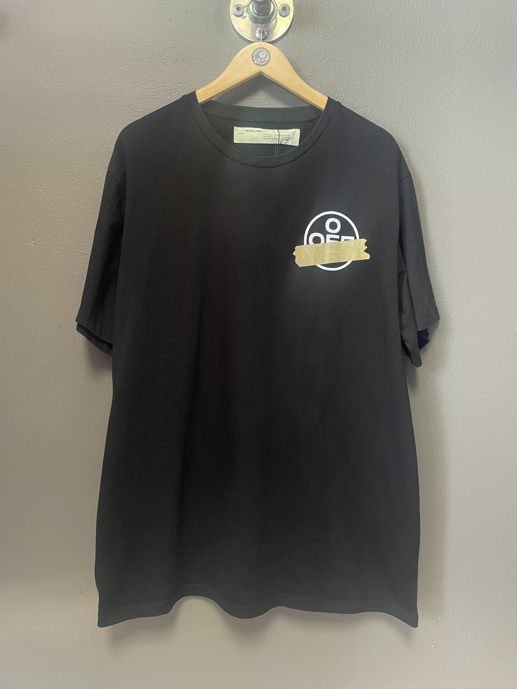 OFF-White Tape Cross Tee - Large