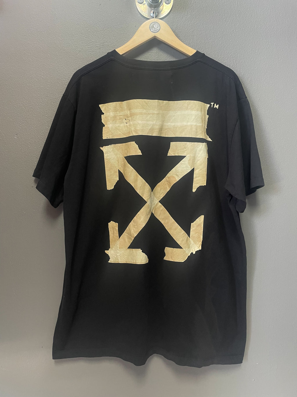 OFF-White Tape Cross Tee - Large