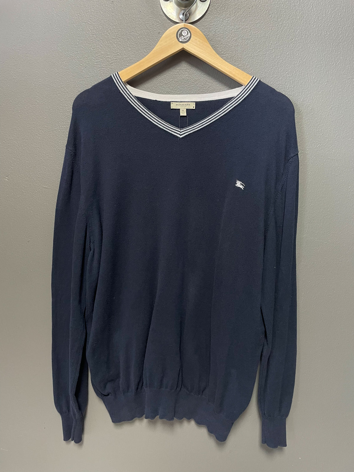 Burberry V-Neck Sweater - Extra Large