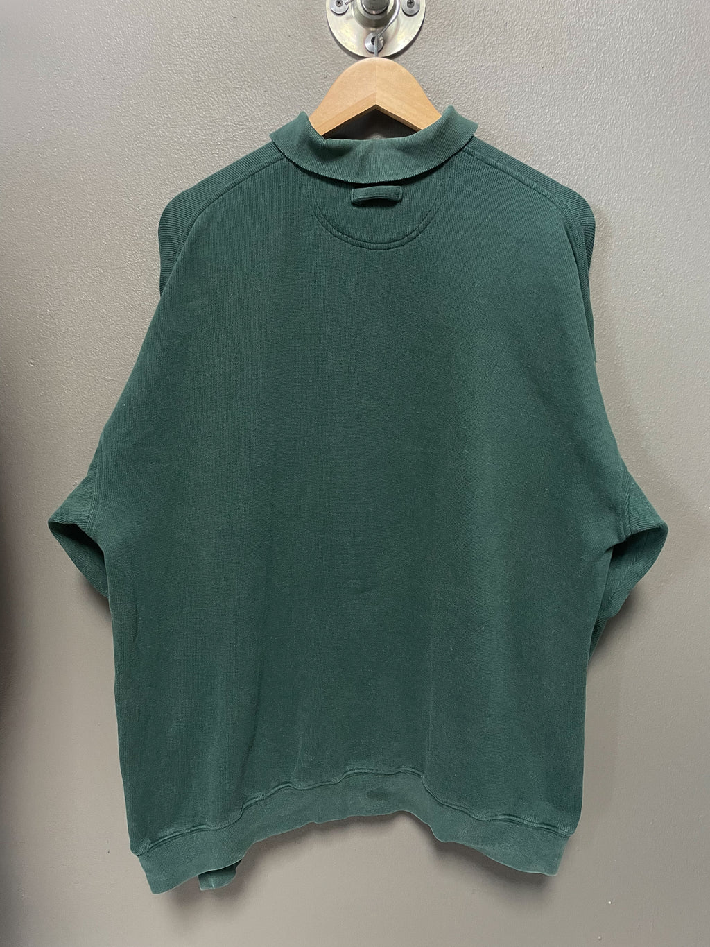 Vintage Crown 1/4 Button Sweater - Large