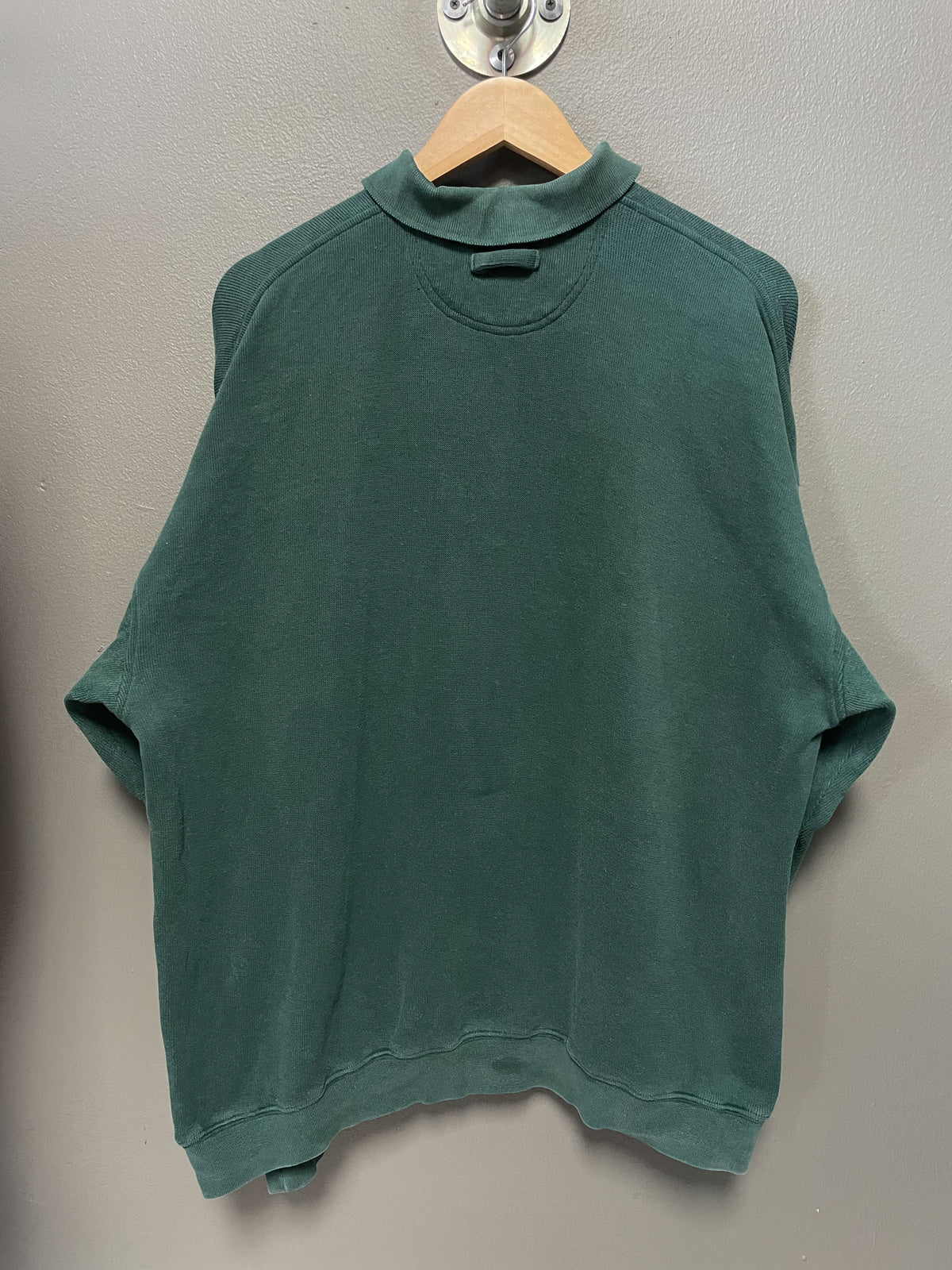 Vintage Crown 1/4 Button Sweater - Large