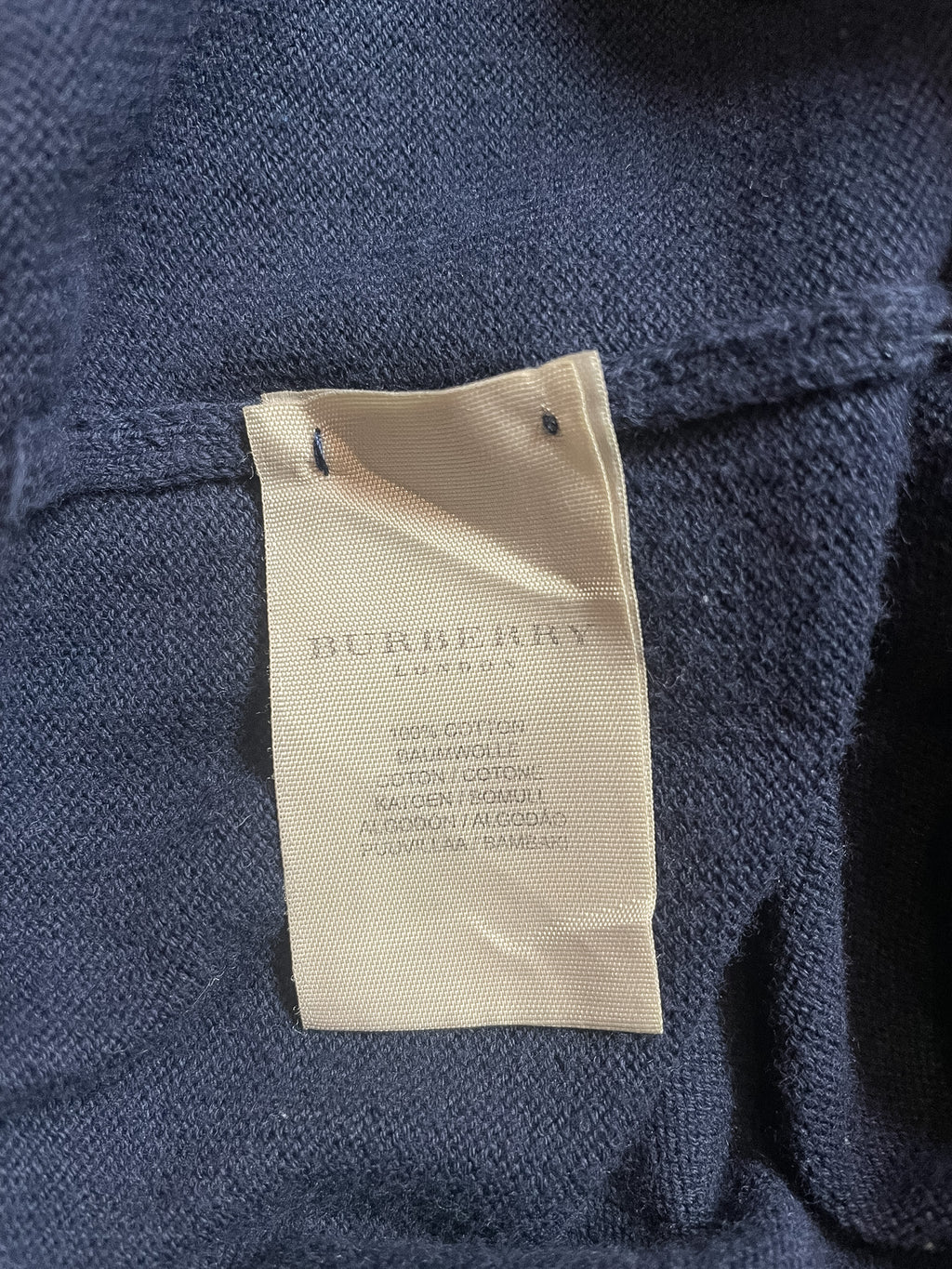 Burberry V-Neck Sweater - Extra Large