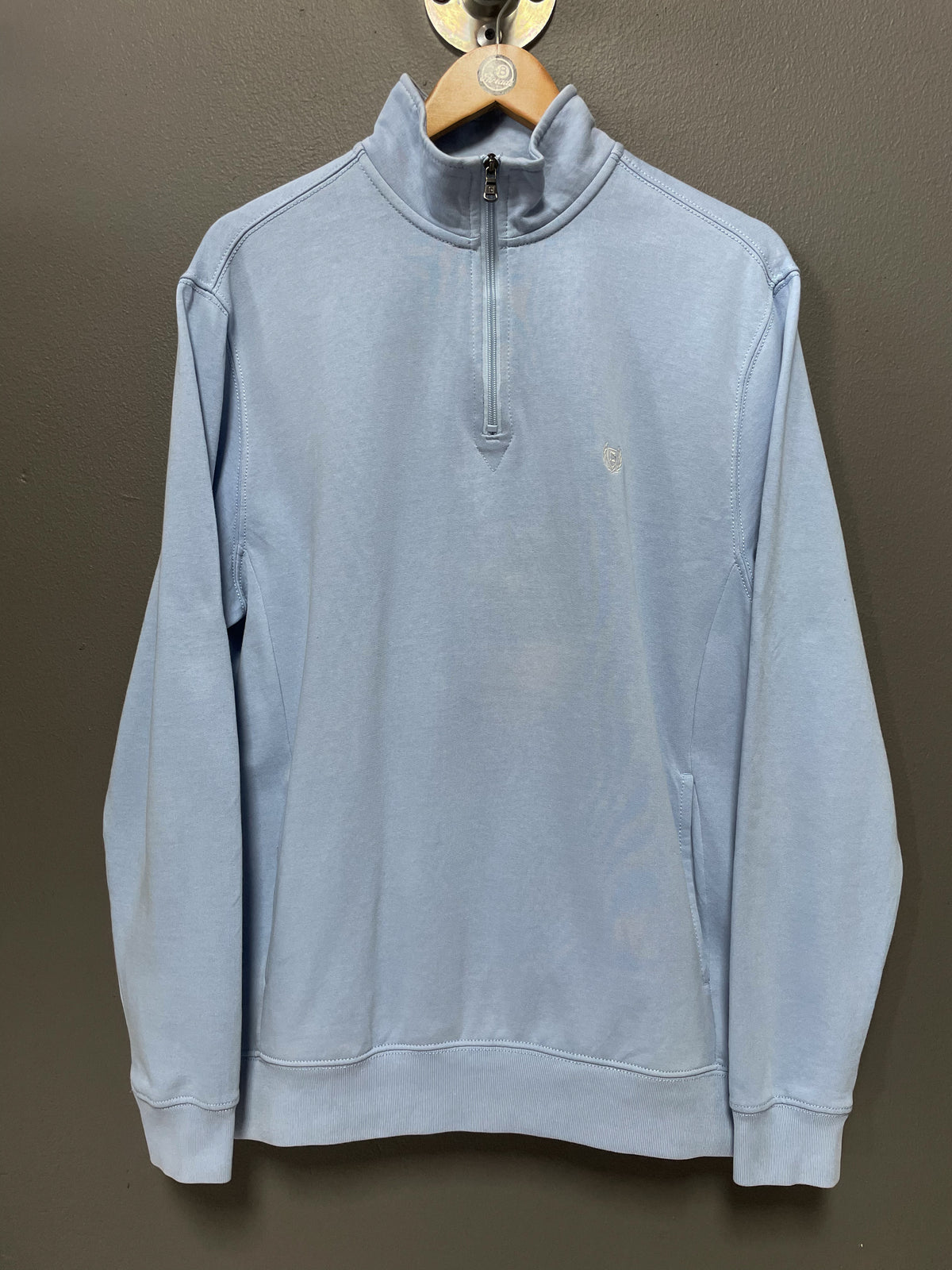 Chaps Ralph Lauren 1/4 Zip Crest Sweater - Medium