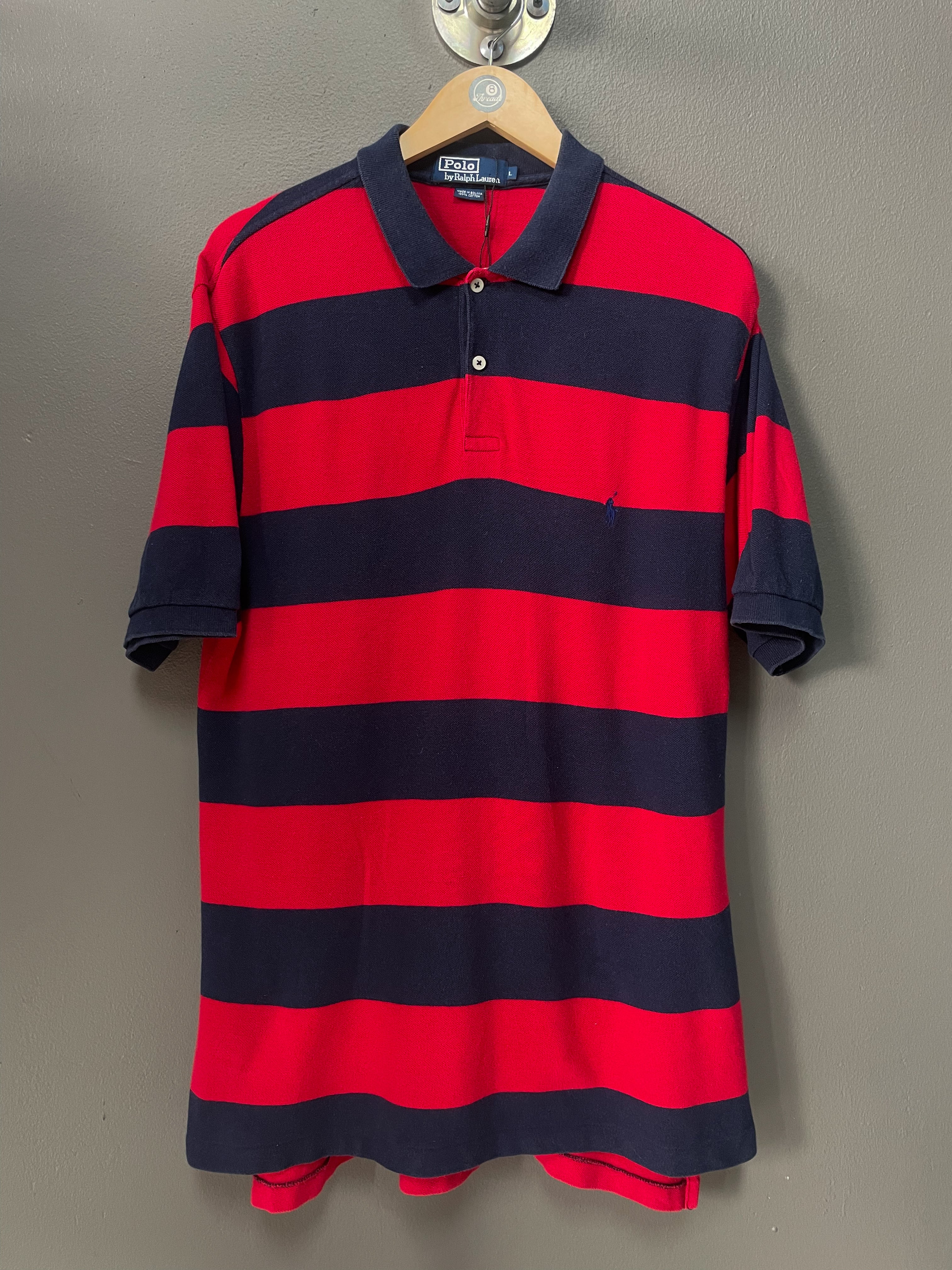 Polo Ralph Lauren Striped Small Pony S/S Golfer - Medium