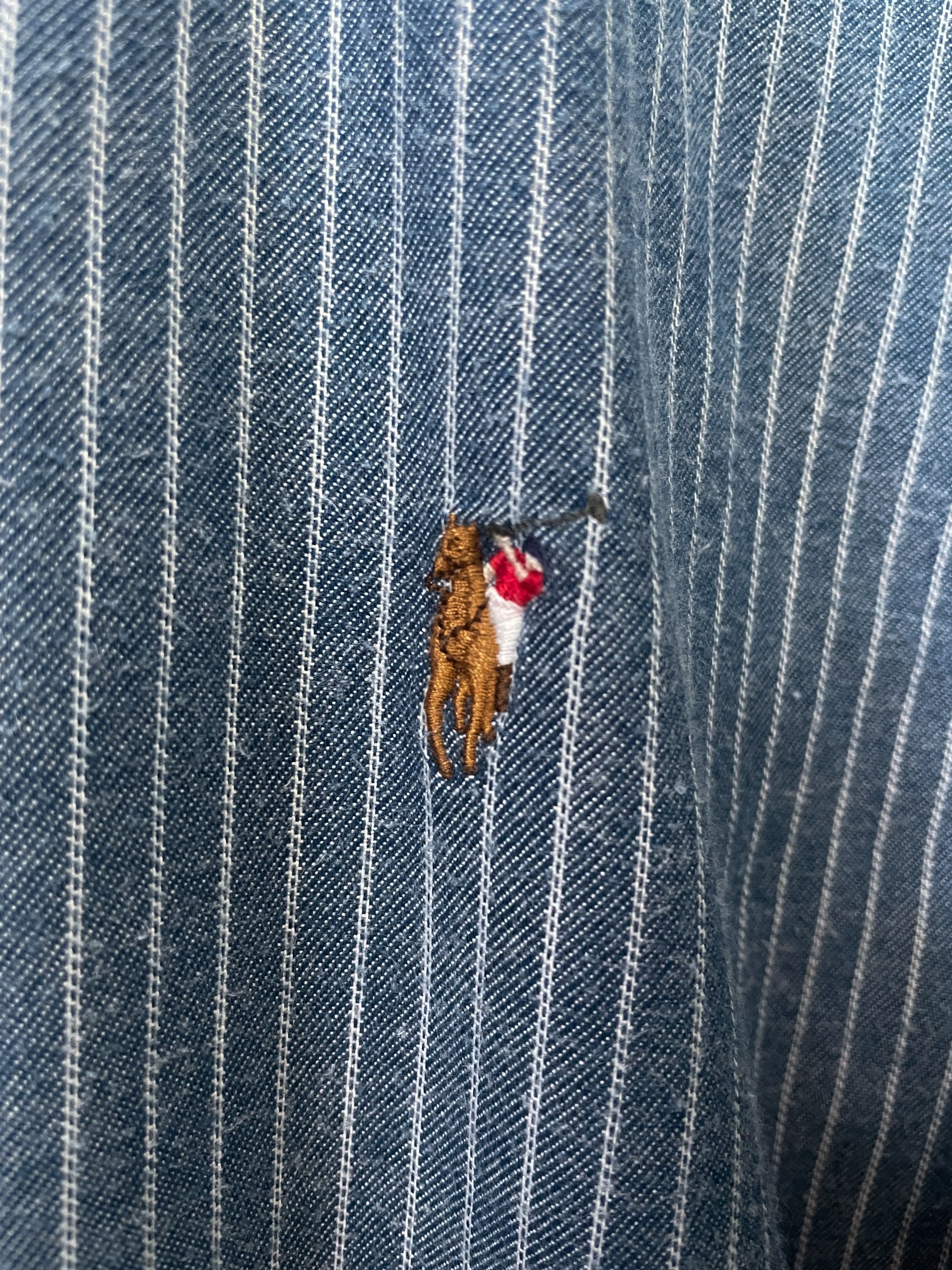 Polo Ralph Lauren Stripe Small Pony L/S Shirt - Medium