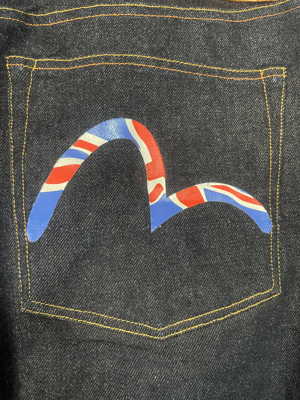 Evisu UK Pocket Japan Denim Jeans - Size 36 (Large)