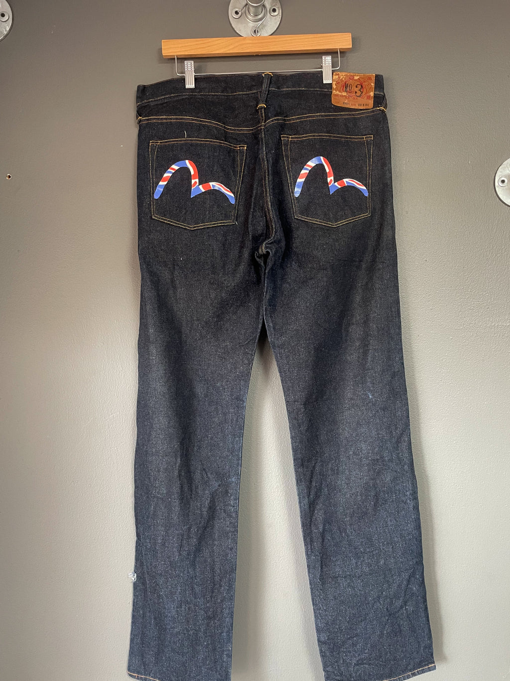 Evisu UK Pocket Japan Denim Jeans - Size 36 (Large)