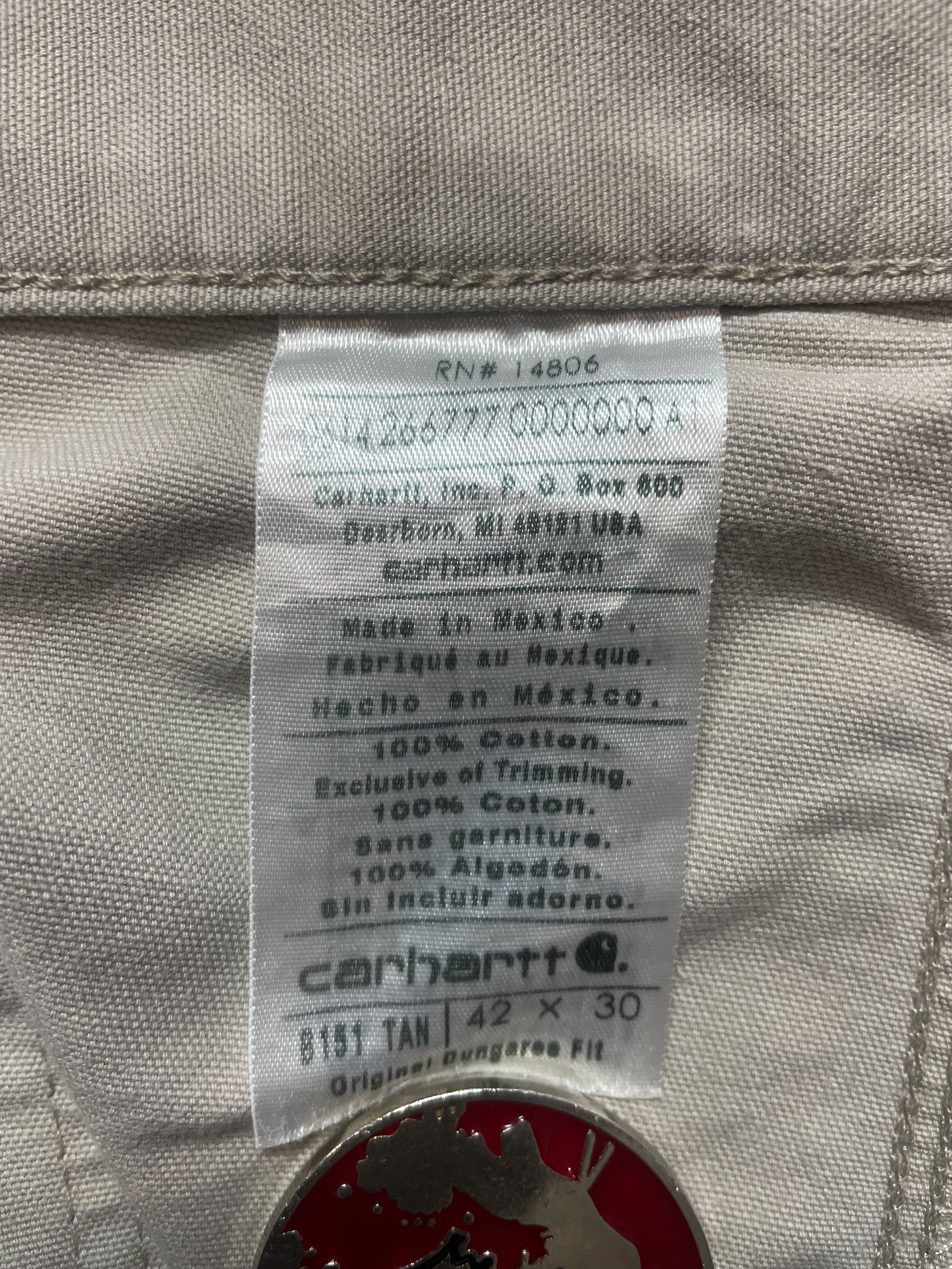 Carhartt Dungeree Carpenter Pant - 40 (XXL)